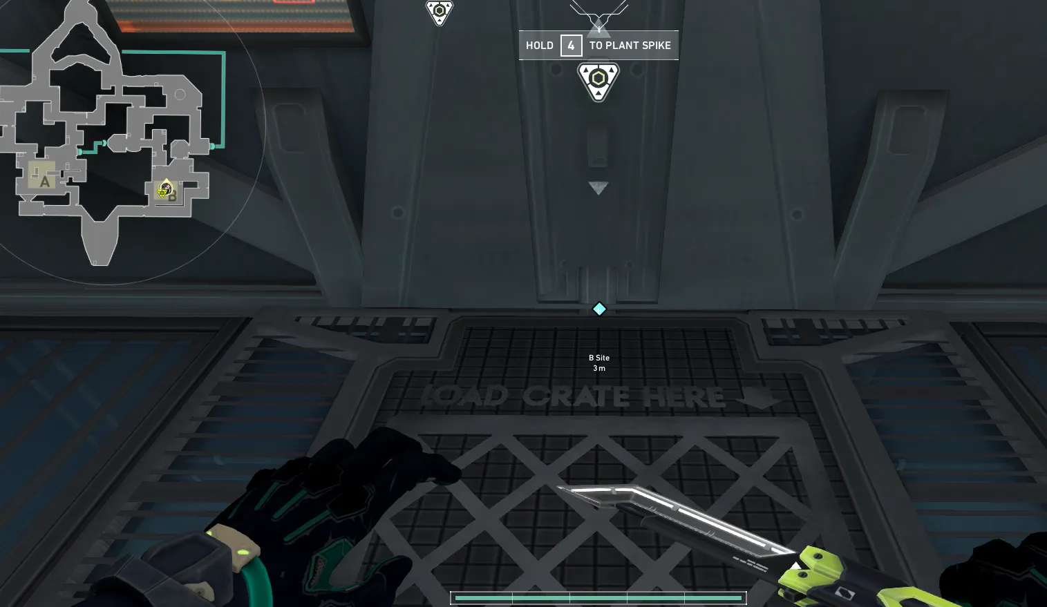Orb - Defend - B Site - Bind (from B Site) — Viper lineup on Bind