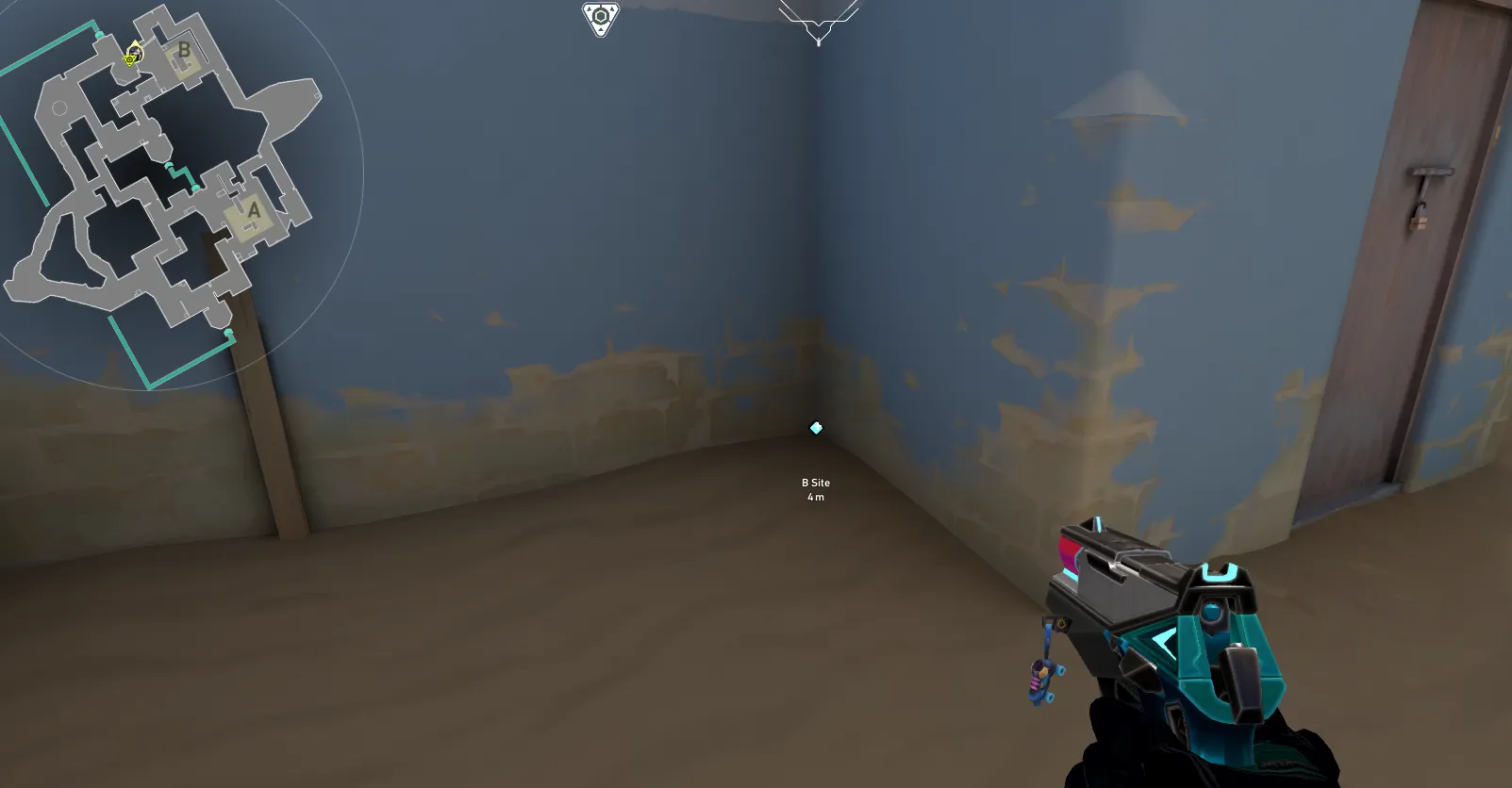 Wall - Defend - B Site - Bind — Viper lineup on Bind