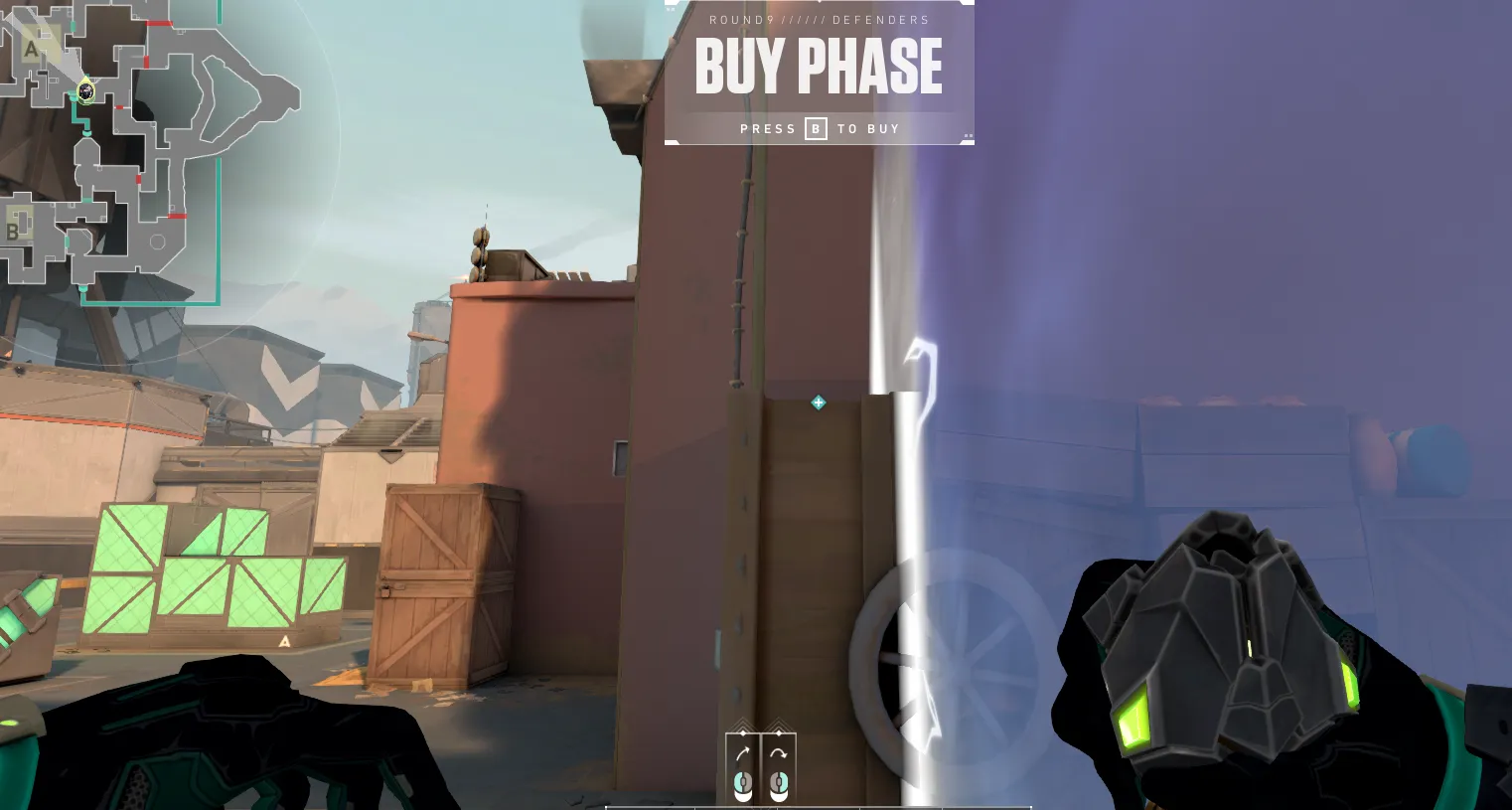 Viper Poison Cloud on Bind Defense Site A — step 2 of 3: Aim — line up the shot