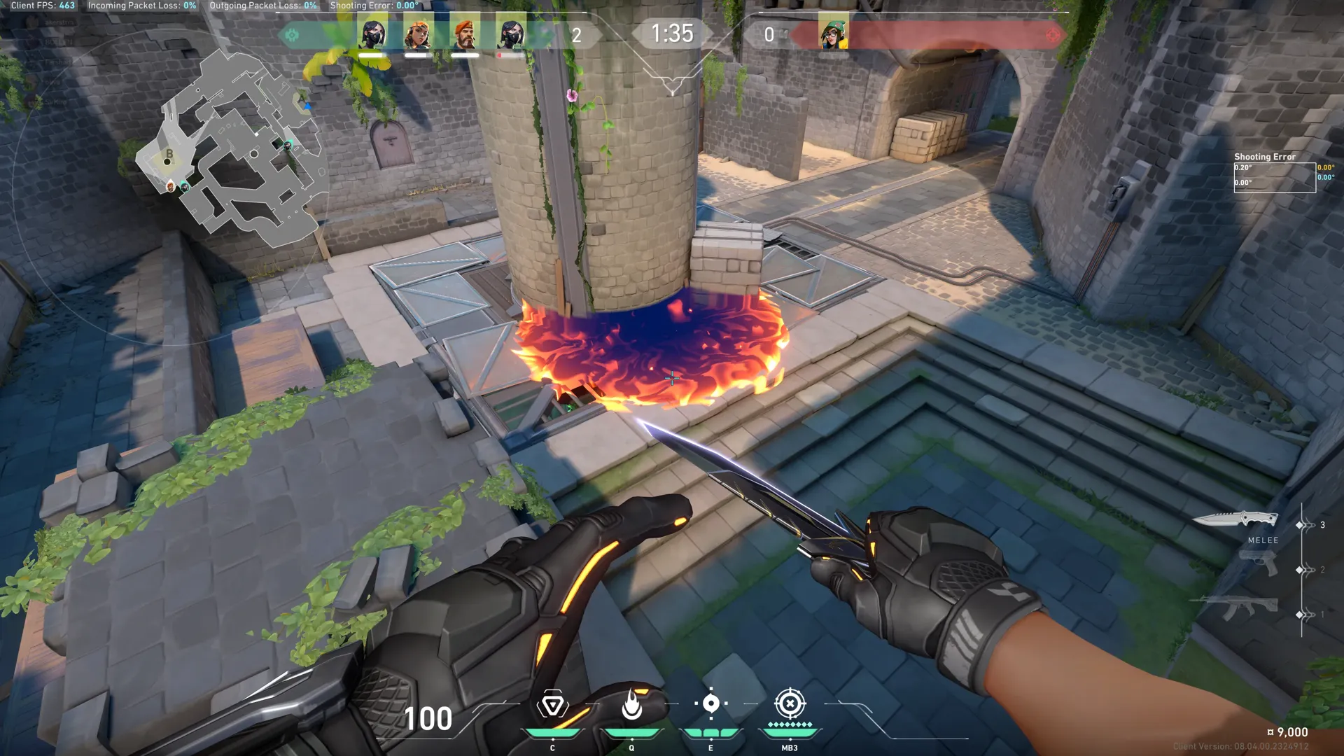 Brimstone Incendiary on Breeze Attack Site B — step 3 of 3: Result