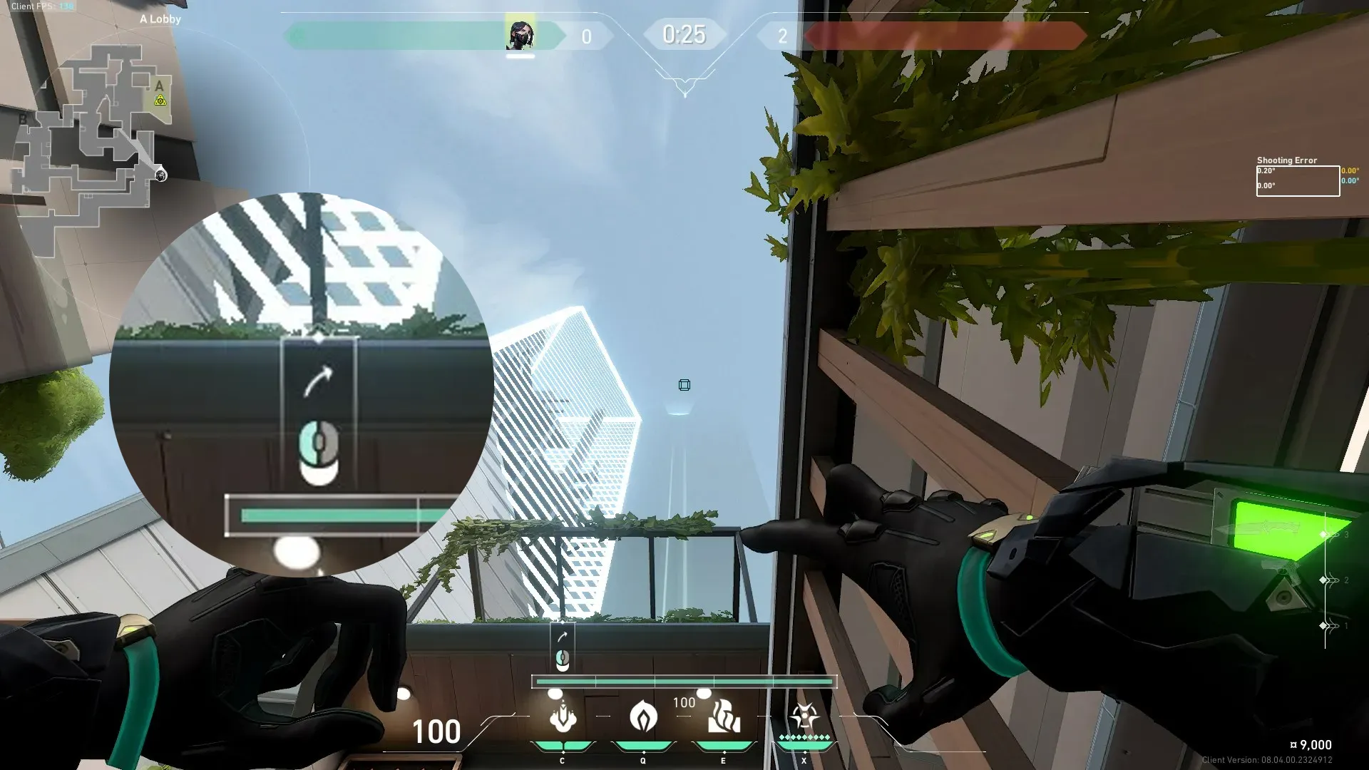 Viper Snake Bite on Split Attack Site A — step 2 of 3: Aim — line up the shot