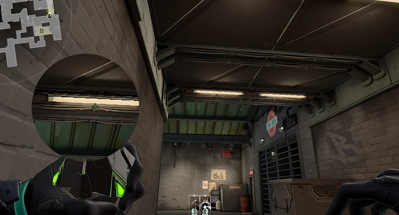 Viper Poison Cloud on Split Defense Site B — step 3 of 5: Aim — line up the shot