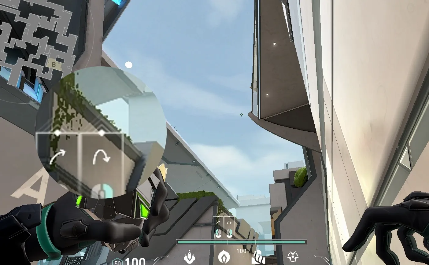 Viper Poison Cloud on Split Defense Site A — step 3 of 5: Aim — line up the shot