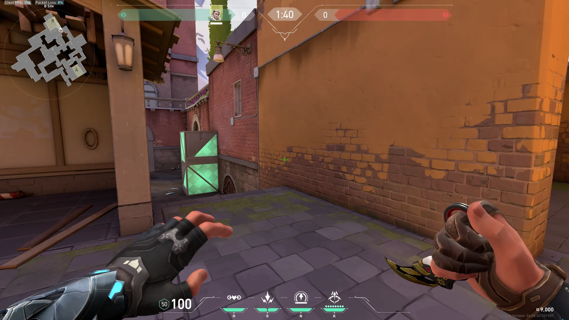Defense B Lobby Recon from B Site Stairs (Not Exact) — Sova lineup on Ascent
