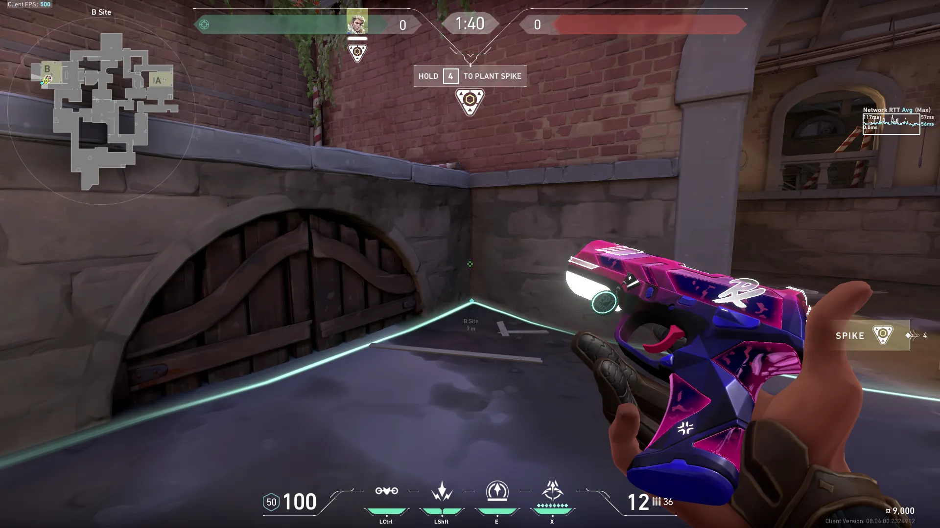 A Site Anti Rush Recon — Sova lineup on Ascent