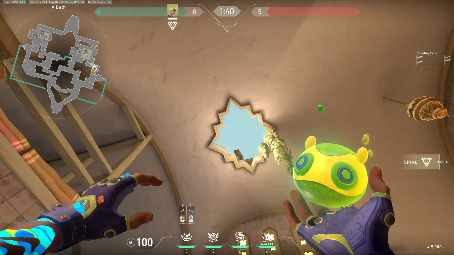 Gekko Mosh Pit on Bind Attack Site A — step 2 of 4: Aim — line up the shot