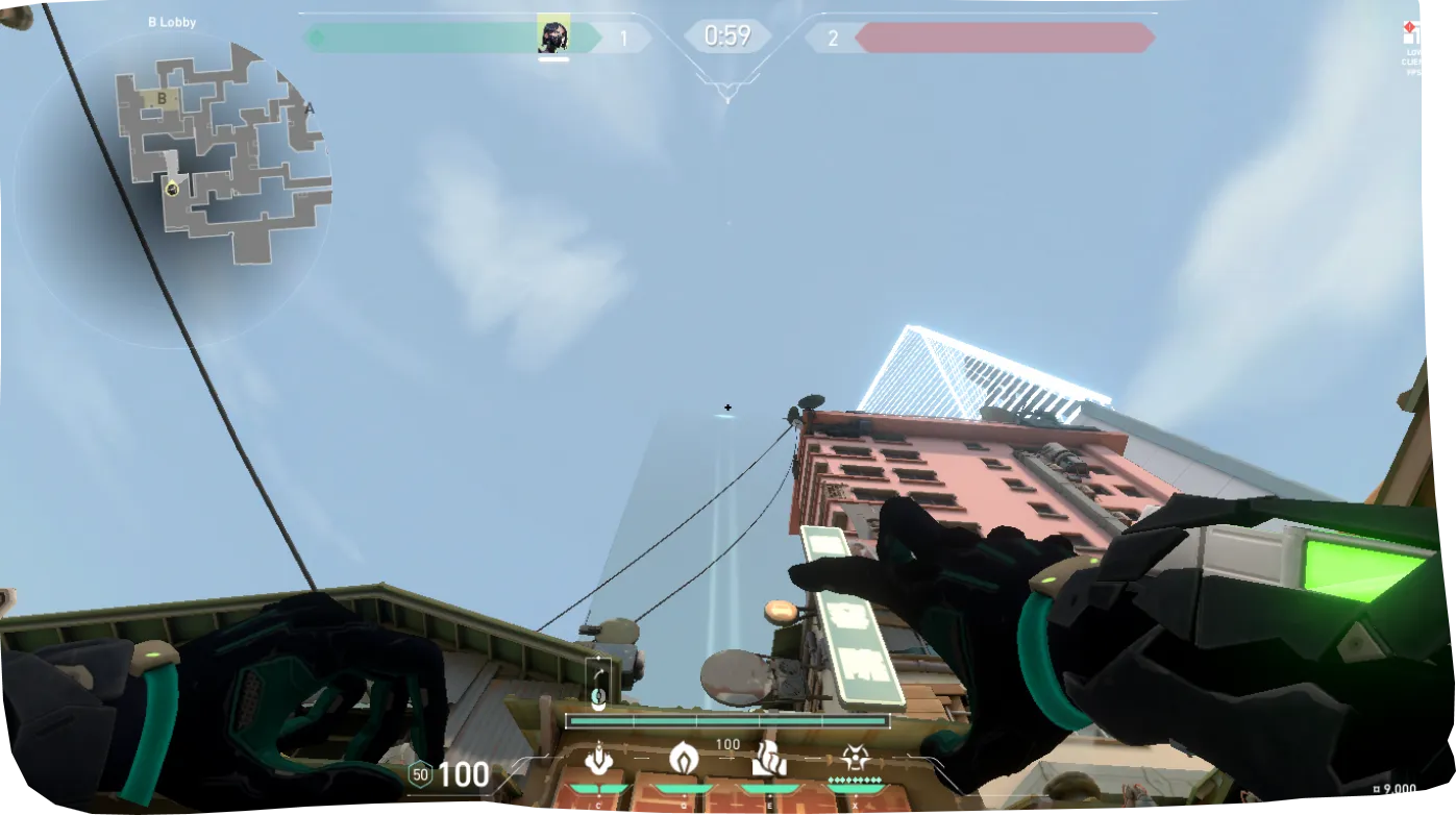 Viper Snake Bite on Split Attack Site B — step 2 of 3: Aim — line up the shot