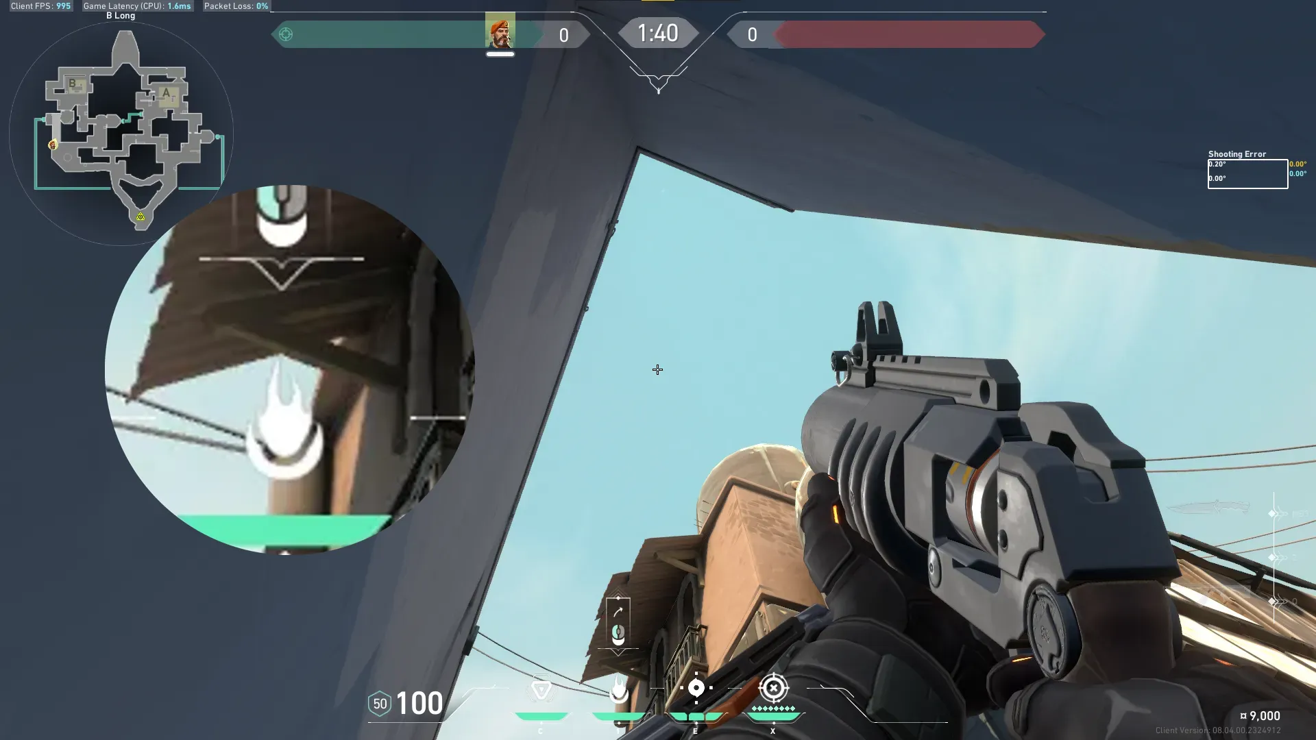 Brimstone Incendiary on Bind Attack Site B — step 2 of 3: Aim — line up the shot