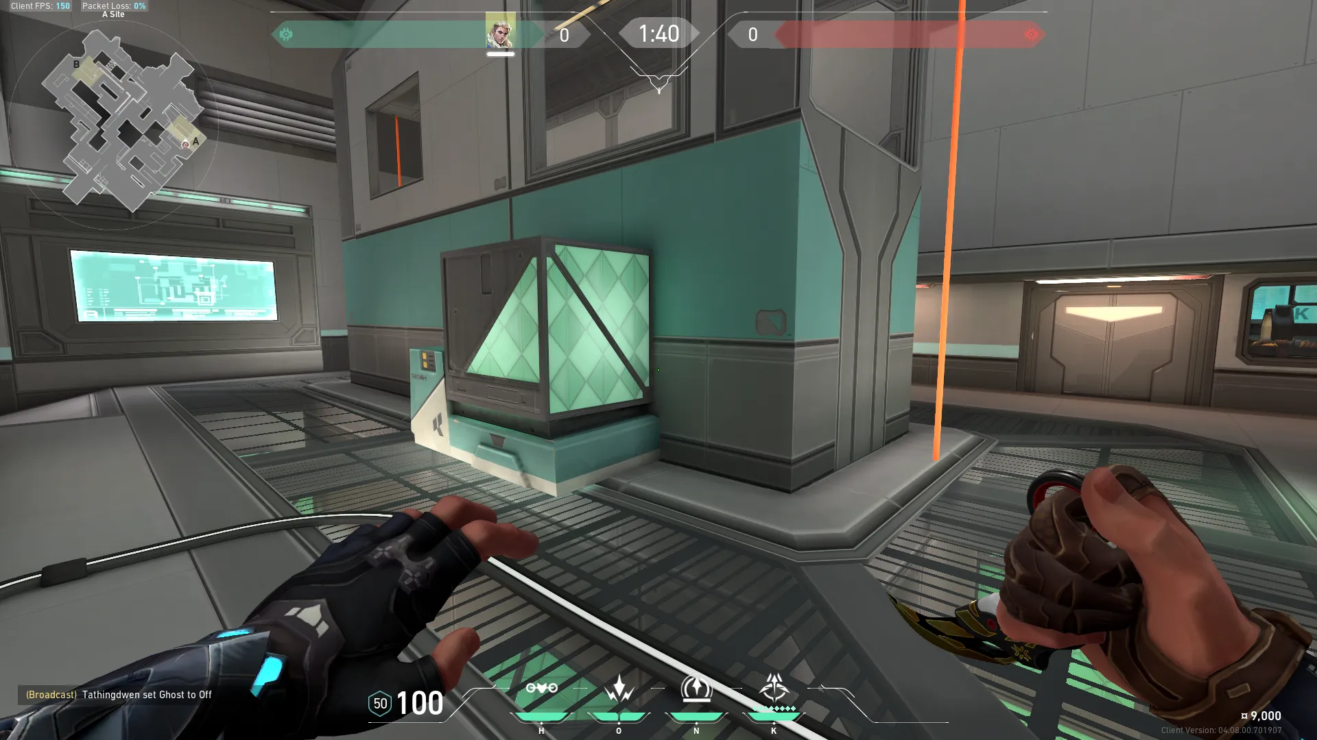 Defense A Belt Wallbang Recon from Default — Sova lineup on Icebox