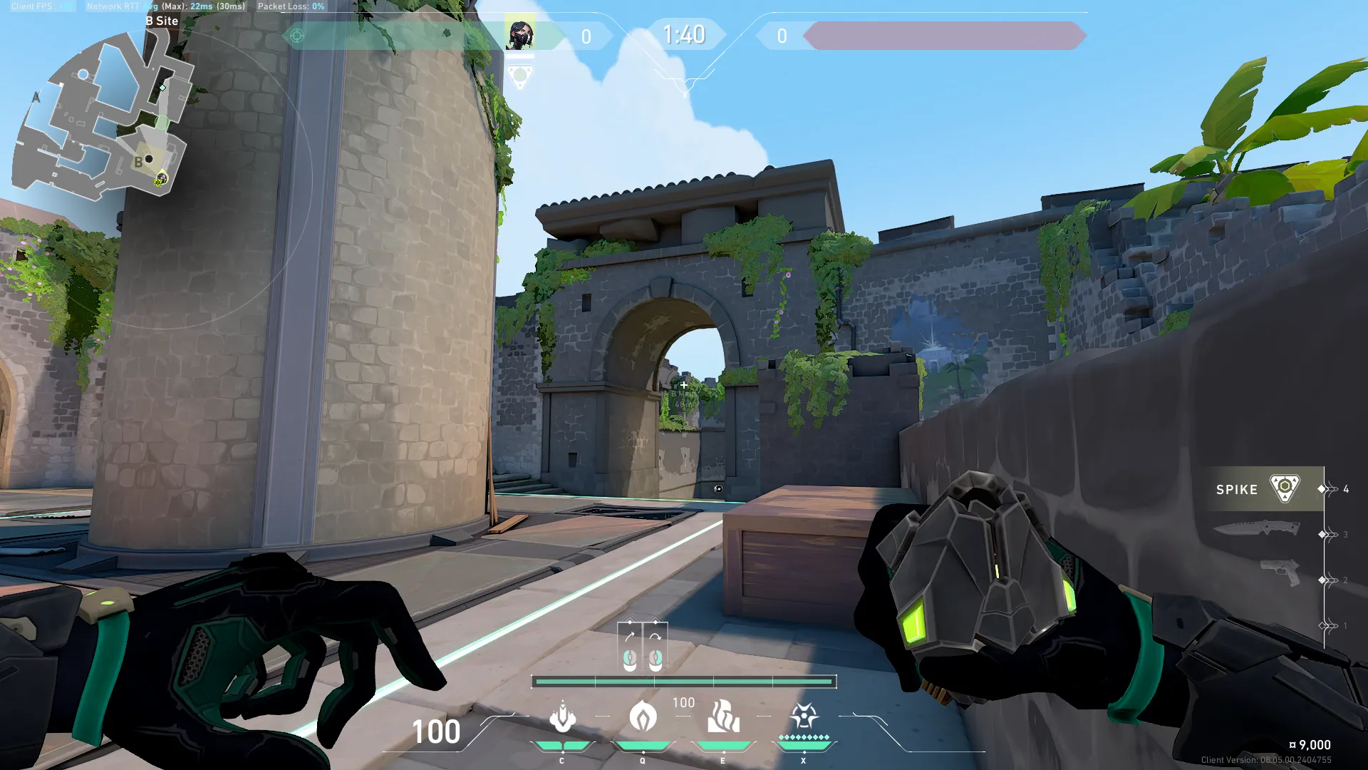 Viper Poison Cloud on Breeze Defense Site B — step 2 of 3: Aim — line up the shot