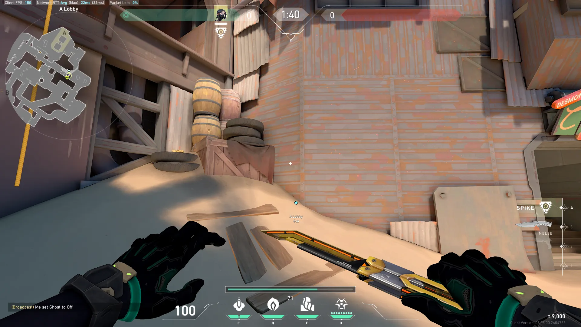 Attacking A Wall — Viper lineup on Breeze