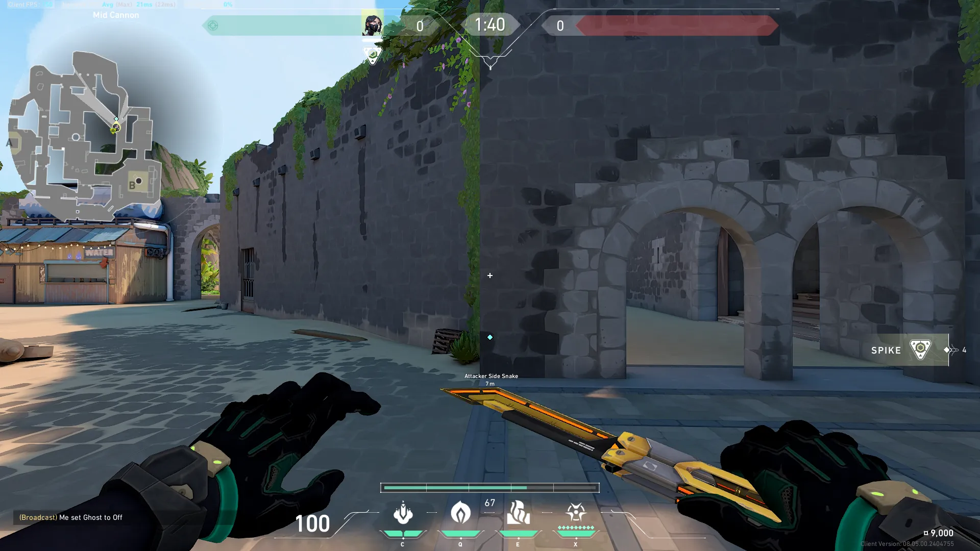 Mid Site From Mid Cannon — Viper lineup on Breeze