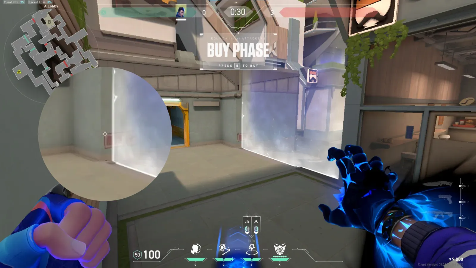 Yoru Gatecrash on Split Attack Site A — step 2 of 4: Aim — line up the shot
