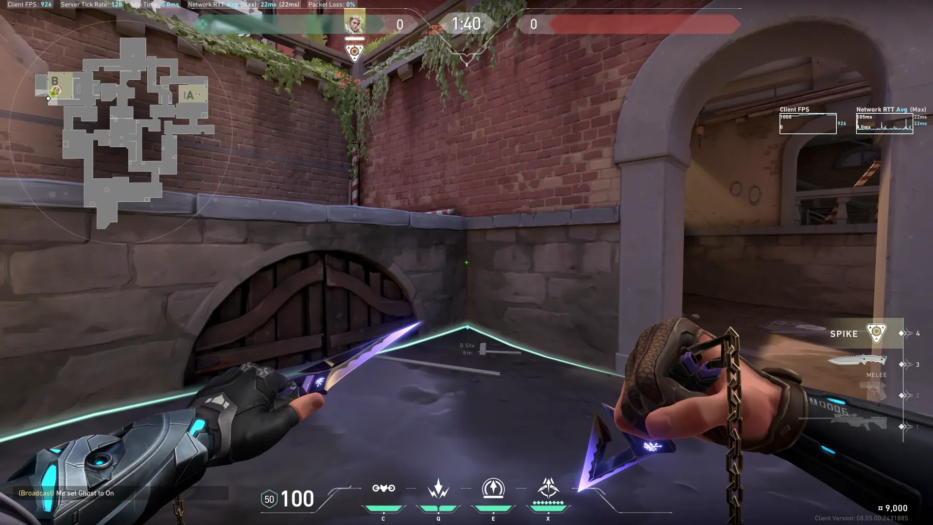 B Site to Mid to Help Team — Sova lineup on Ascent
