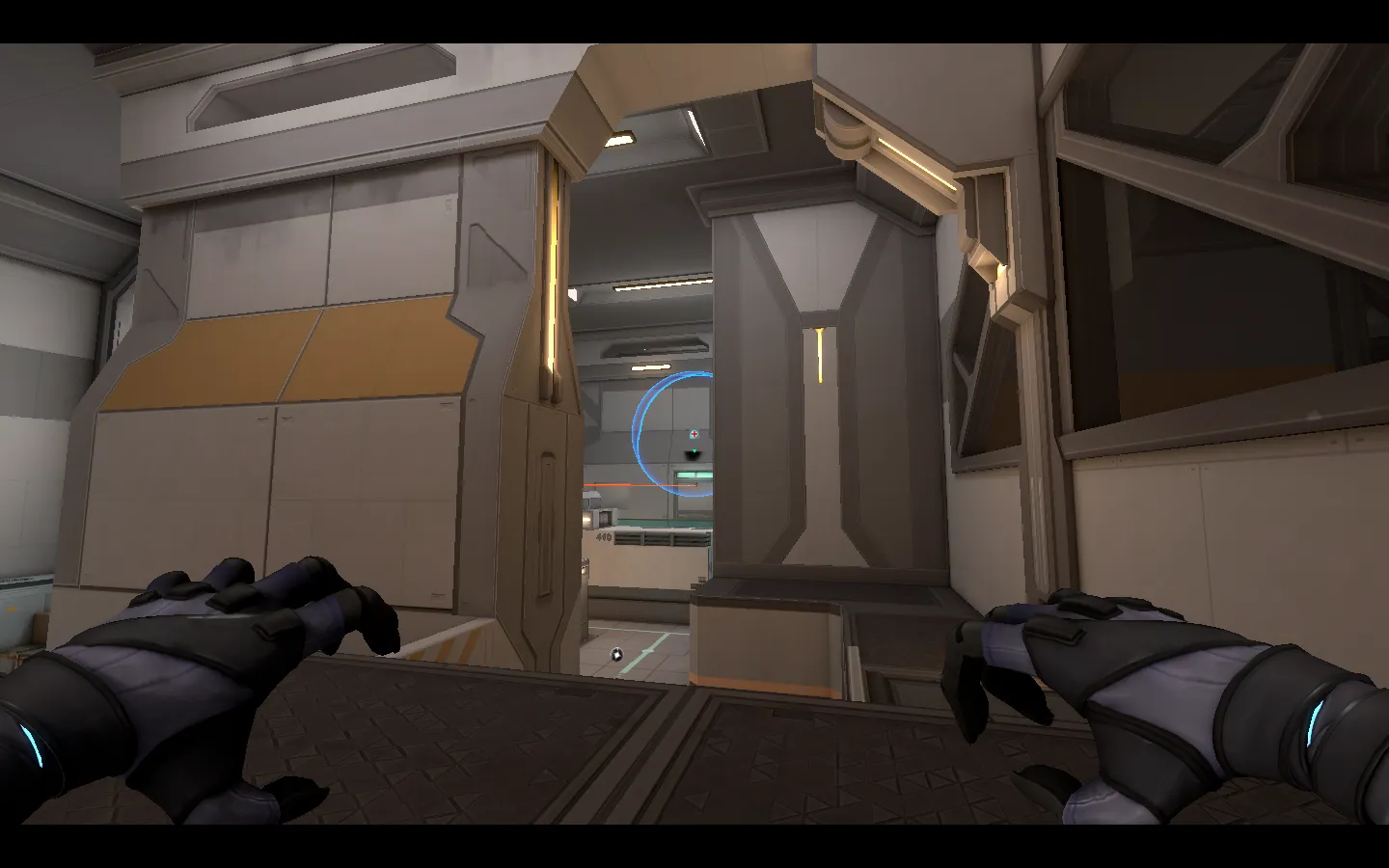 Omen Dark Cover on Icebox Attack Site A — step 3 of 4: Aim — line up the shot