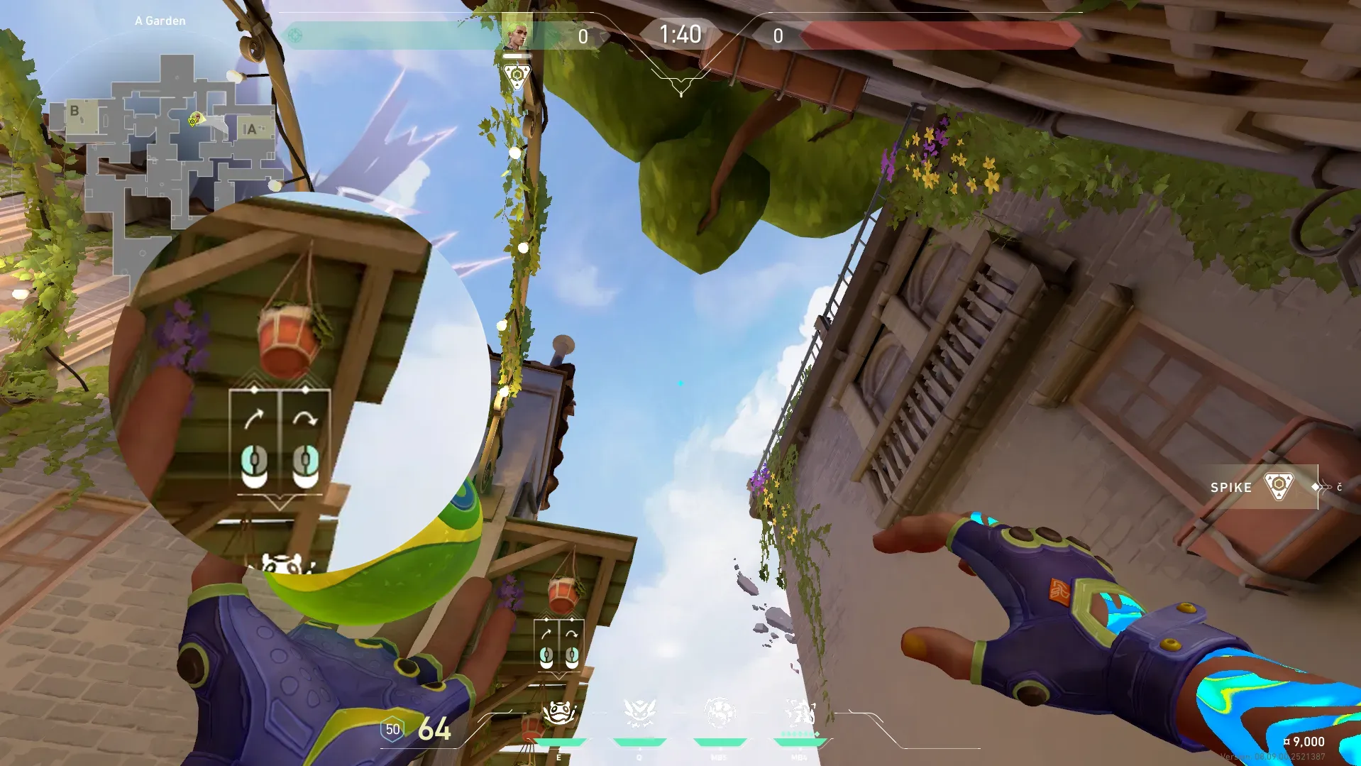 Gekko Mosh Pit on Ascent Defense Site A — step 2 of 3: Aim — line up the shot