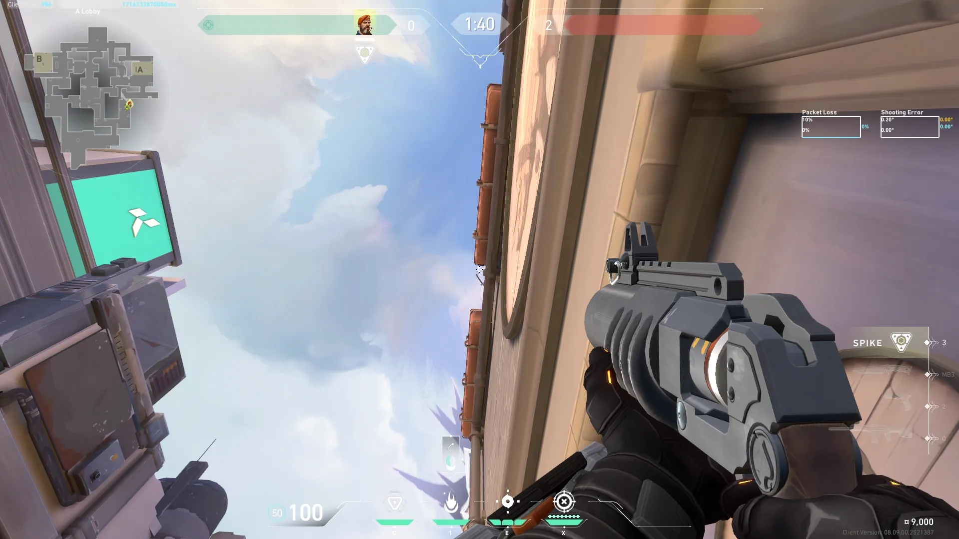 Brimstone Incendiary on Ascent Attack Site A — step 2 of 3: Aim — line up the shot