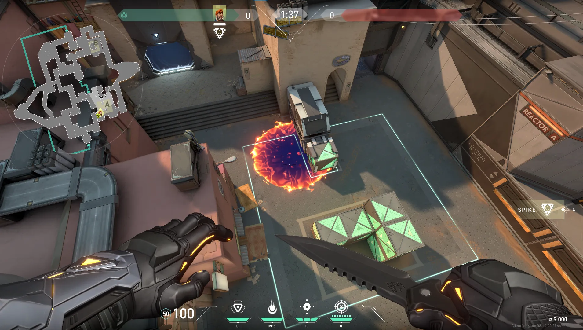 Brimstone Incendiary on Bind Attack Site A — step 3 of 3: Result