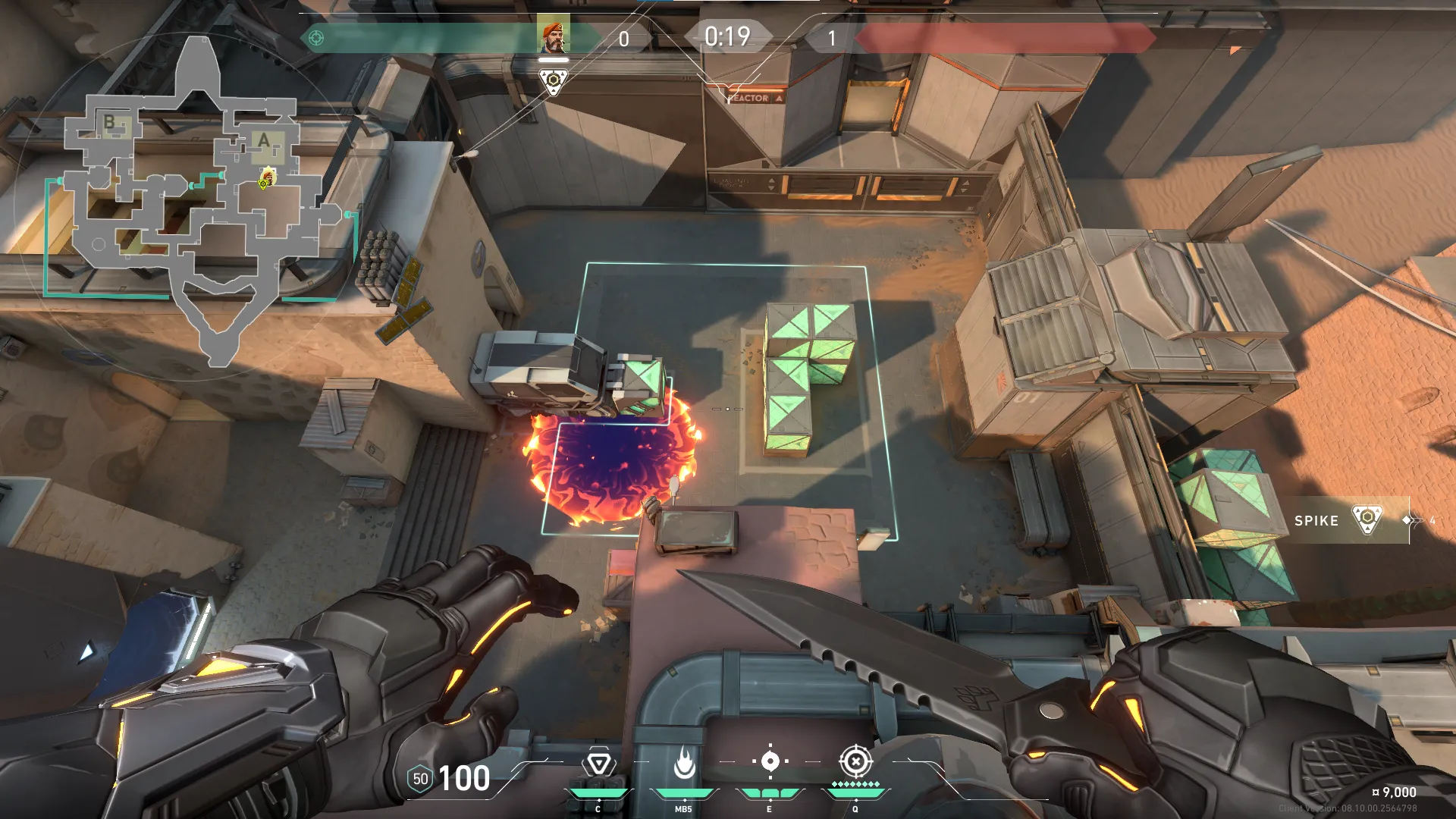 Brimstone Incendiary on Bind Attack Site A — step 3 of 3: Result
