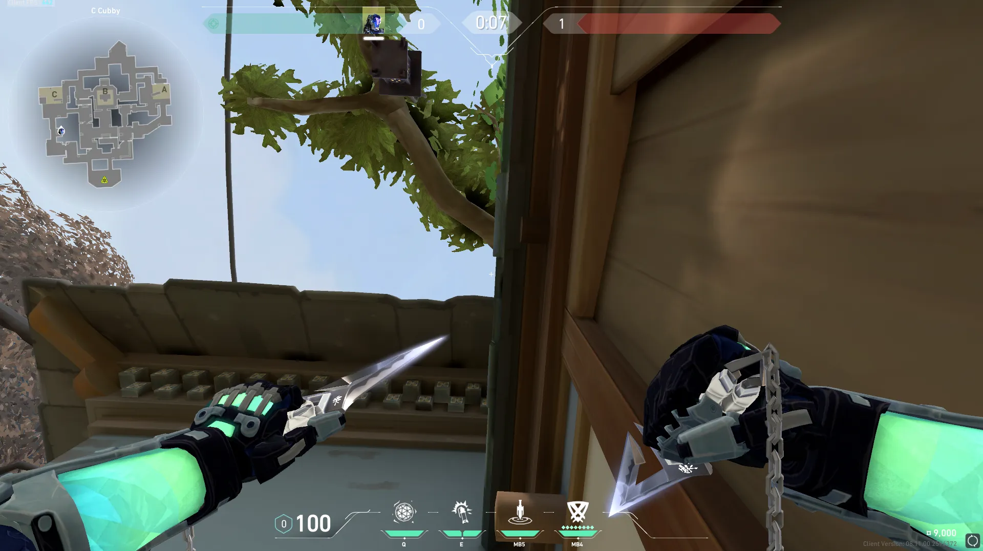 KAY/O Frag_Ment on Haven Attack Site C — step 2 of 4: Aim — line up the shot
