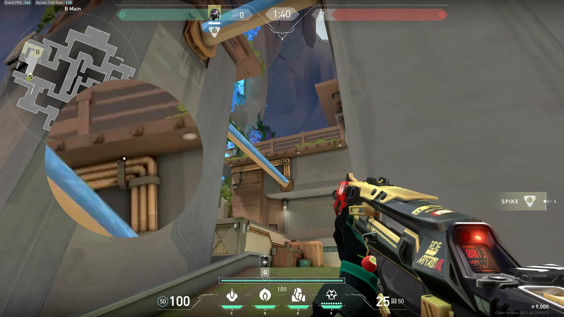 Viper Poison Cloud on Abyss Attack Site B — step 2 of 3: Aim — line up the shot