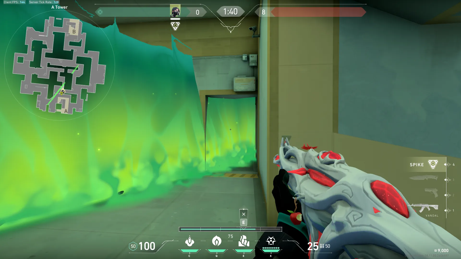 Viper Toxic Screen on Abyss Defense Mid — step 4 of 5: Aim — line up the shot