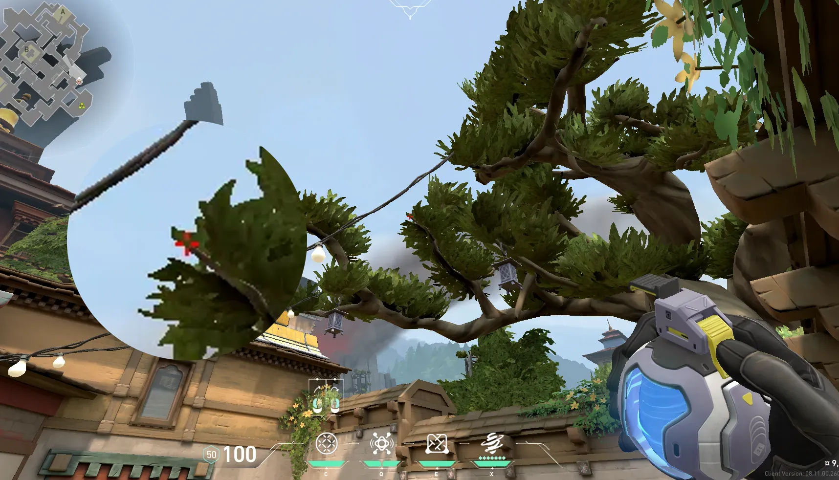 Deadlock GravNet on Haven Attack Site A — step 3 of 4: Aim — line up the shot