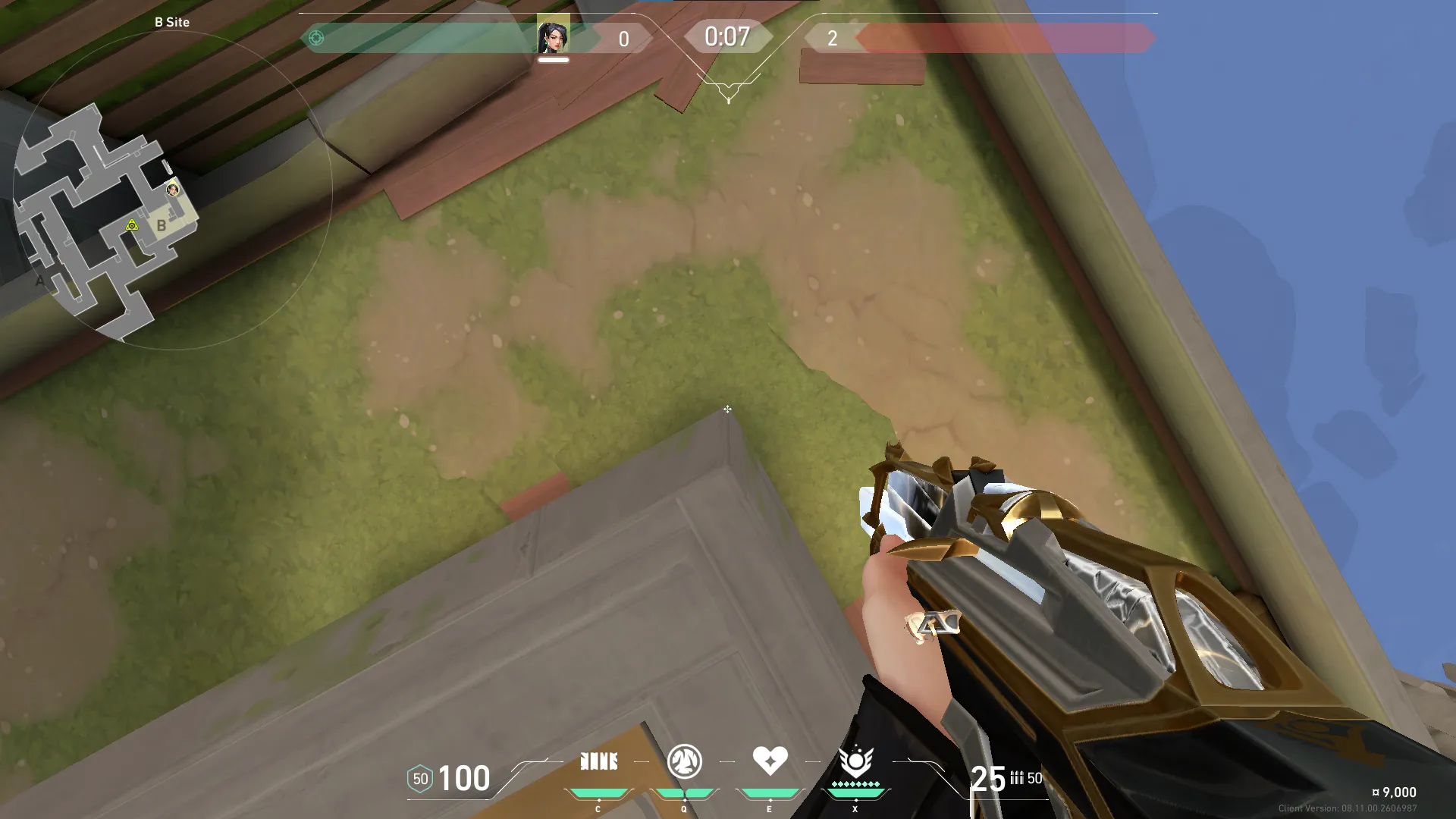Sage Slow Orb on Abyss Defense Site B — step 2 of 4: Aim — line up the shot