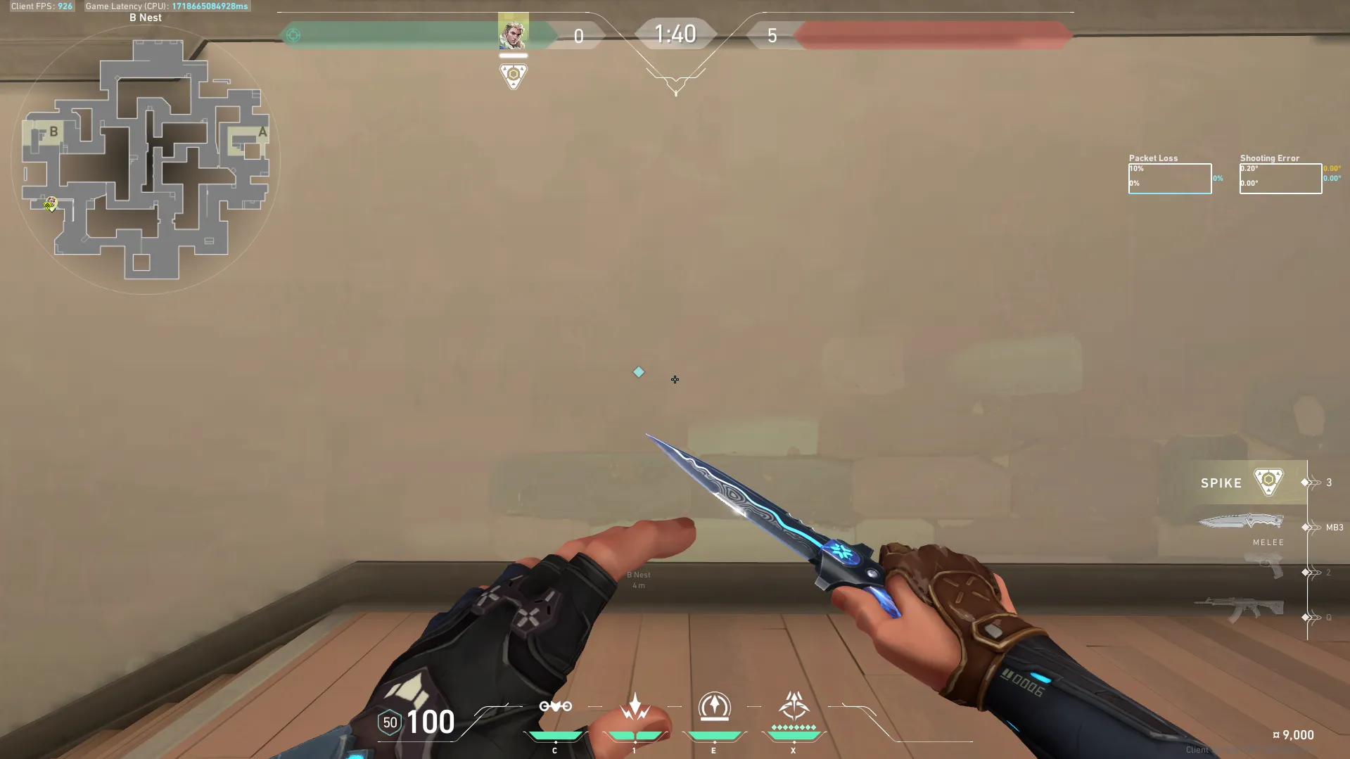 Sova B Nest to B Heaven Dart — Sova lineup on Abyss