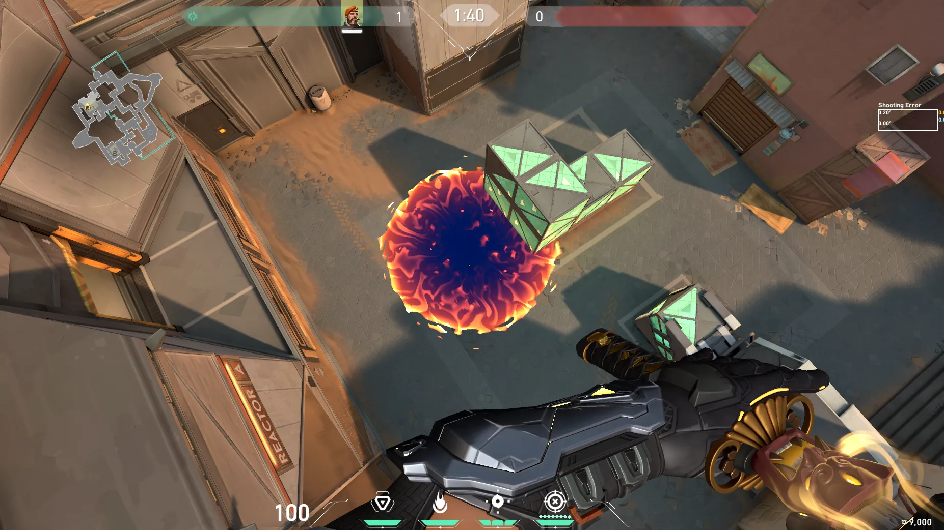 Brimstone Incendiary on Bind Attack Site A — step 3 of 3: Result