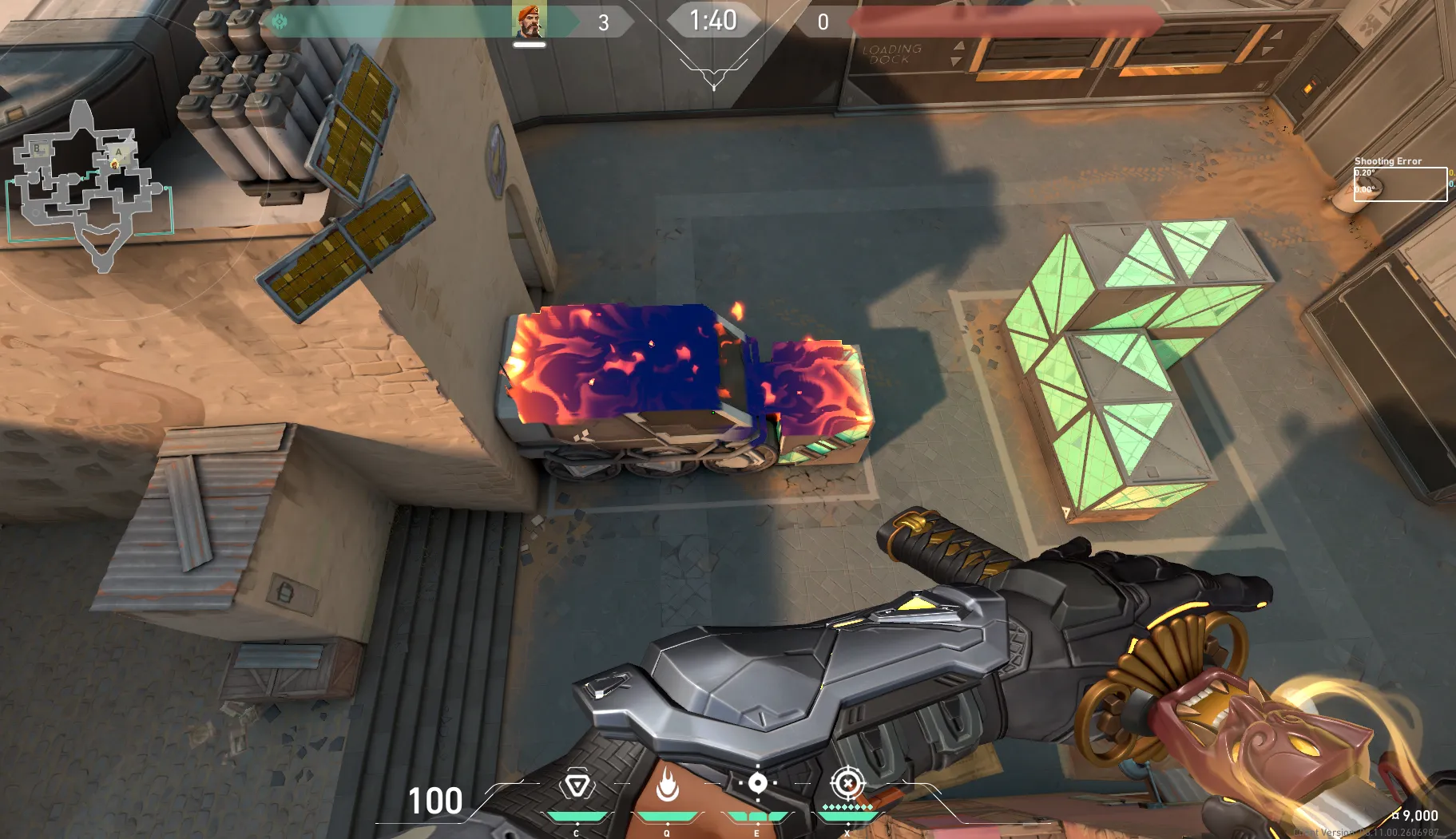 Brimstone Incendiary on Bind Attack Site A — step 3 of 3: Result