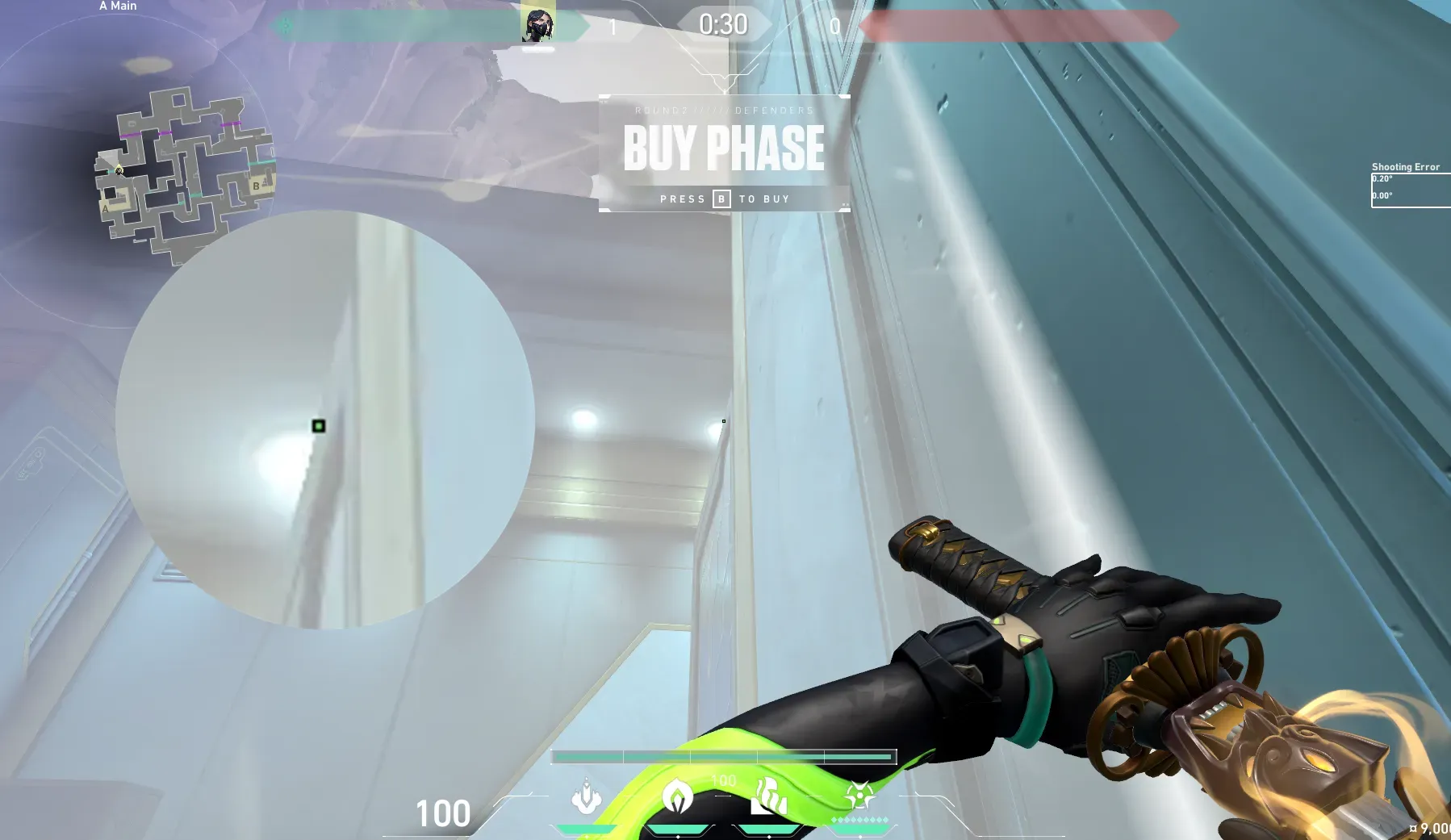 Viper Poison Cloud on Abyss Attack Site A — step 2 of 5: Aim — line up the shot