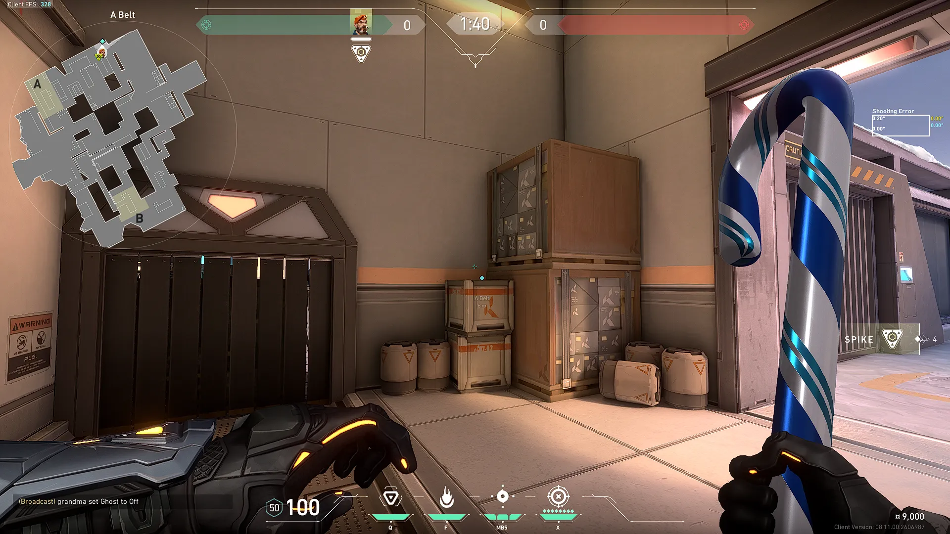A Attacker Spawn to Top Site — Brimstone lineup on Icebox