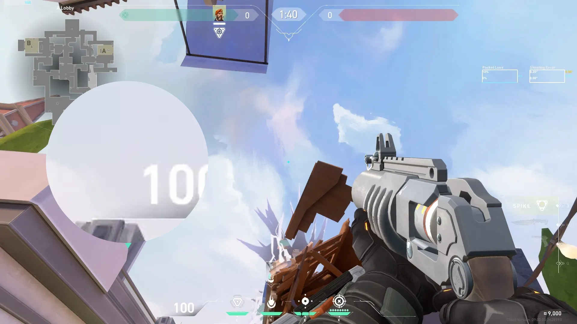 Brimstone Incendiary on Ascent Attack Site A — step 2 of 3: Aim — line up the shot