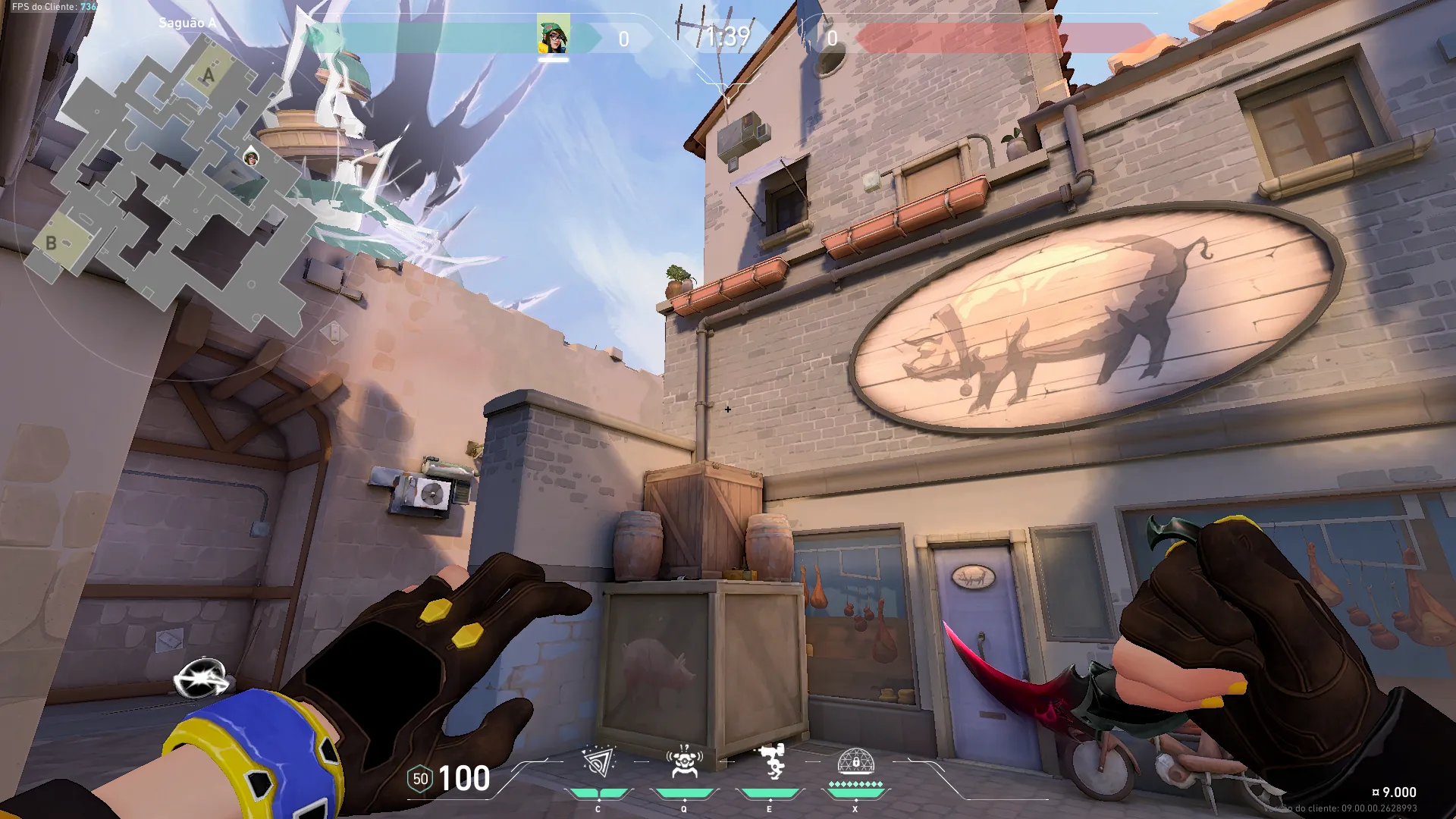 Anti Defuse (from A Lobby) — Killjoy lineup on Ascent