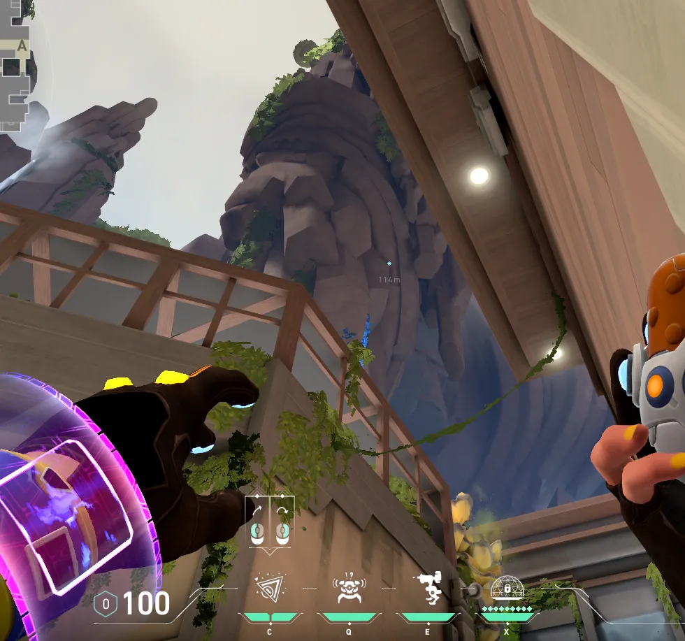 Killjoy Nanoswarm on Abyss Attack Site B — step 2 of 3: Aim — line up the shot