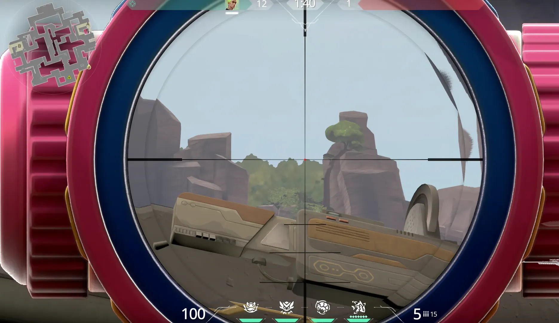Viper Poison Cloud on Abyss Attack Site A — step 2 of 5: Aim — line up the shot