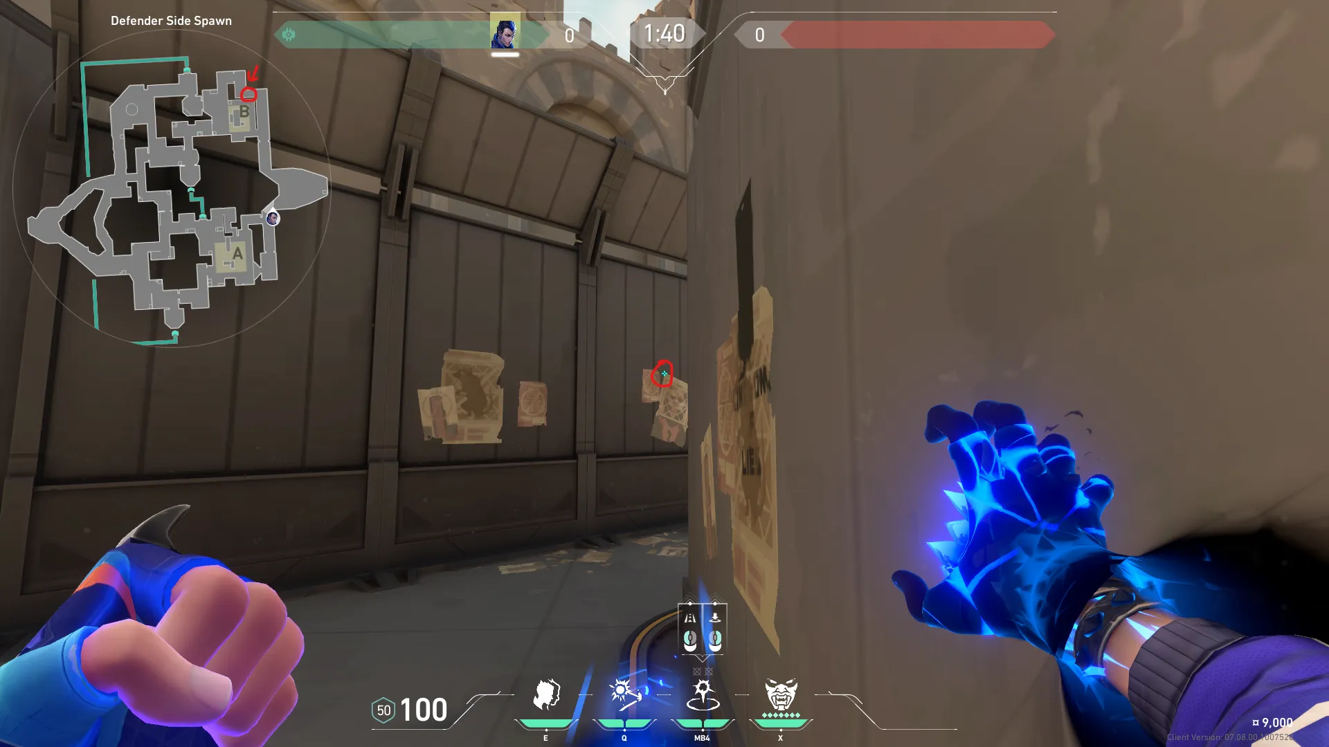 Rotation TP From Defender Side Spawn to B Elbow — Yoru lineup on Bind