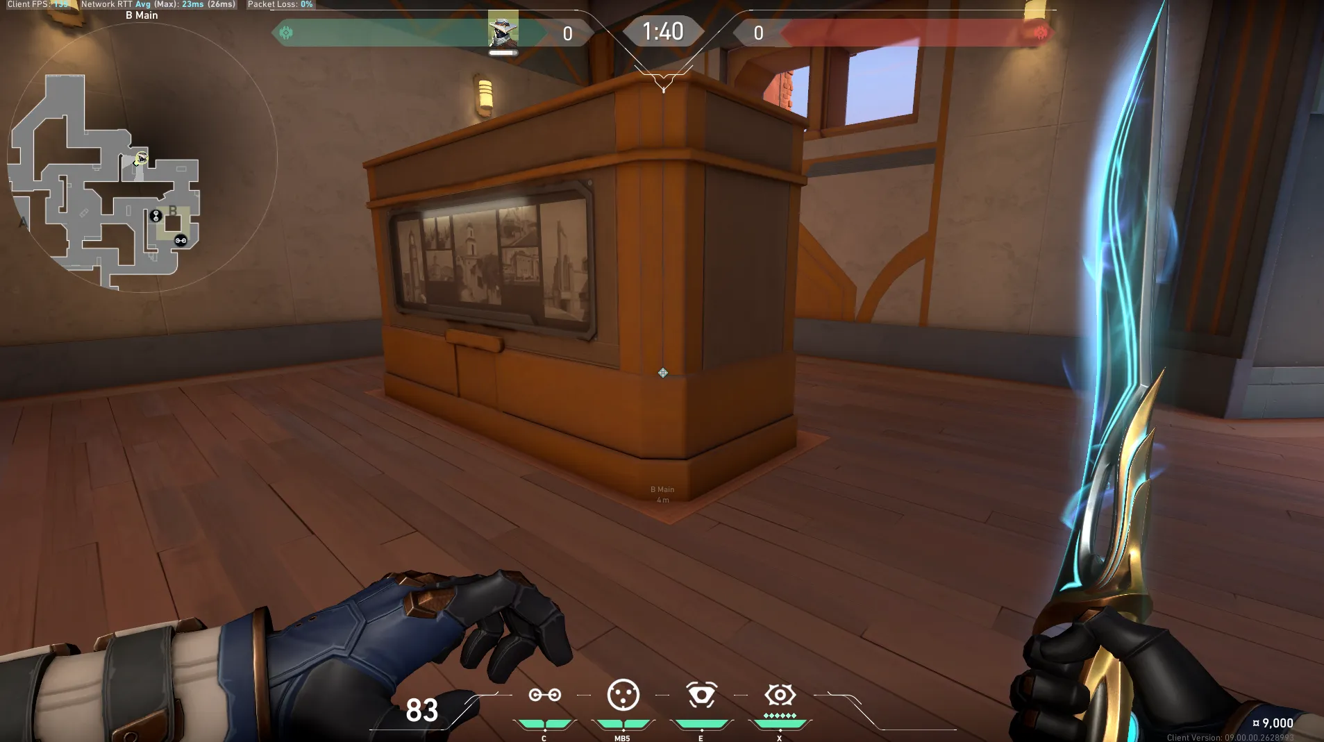 Cypher Cyber Cage on Sunset Attack Site B — step 2 of 6: Aim — line up the shot