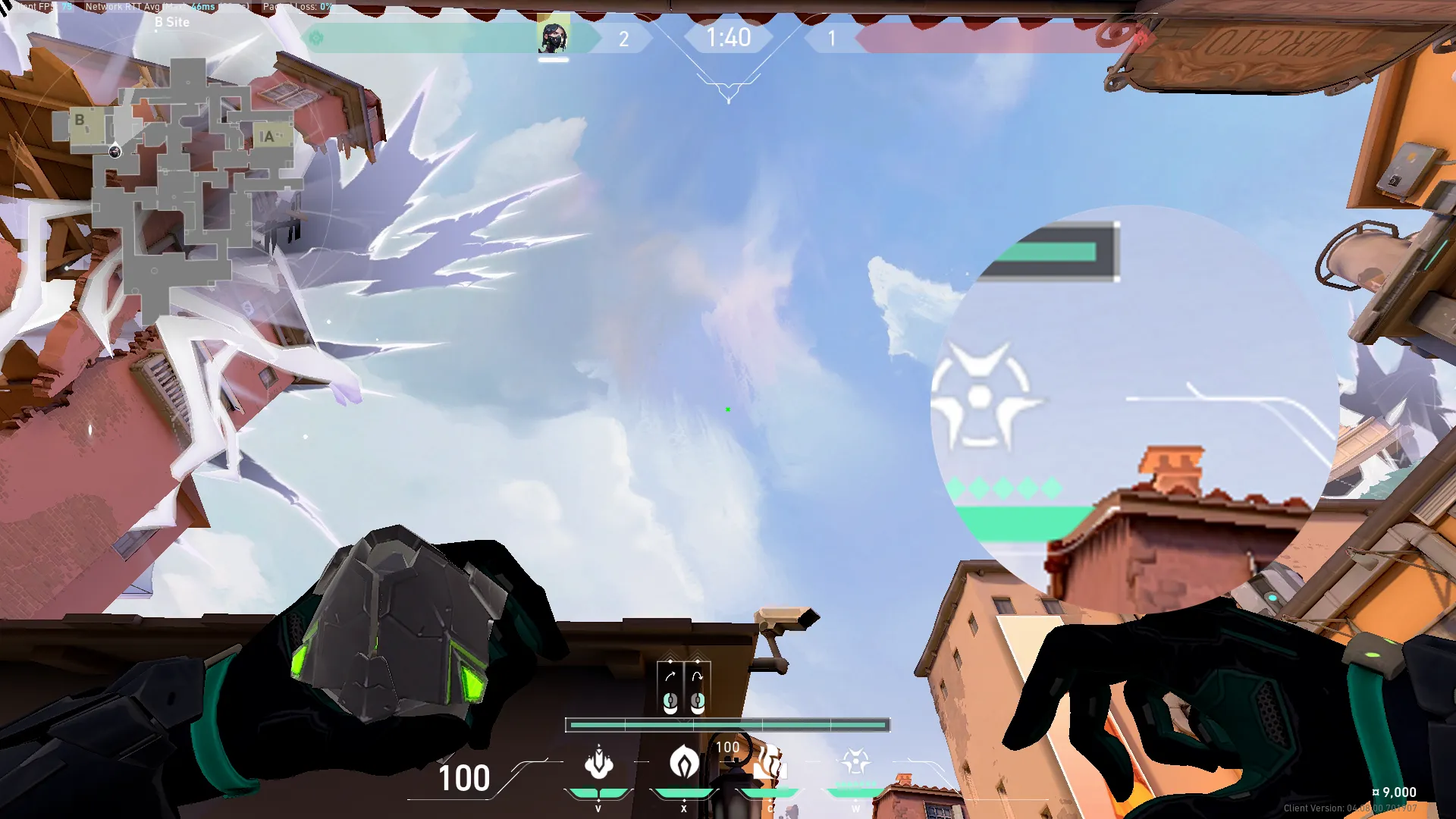 Viper Poison Cloud on Ascent Defense Site B — step 2 of 3: Aim — line up the shot