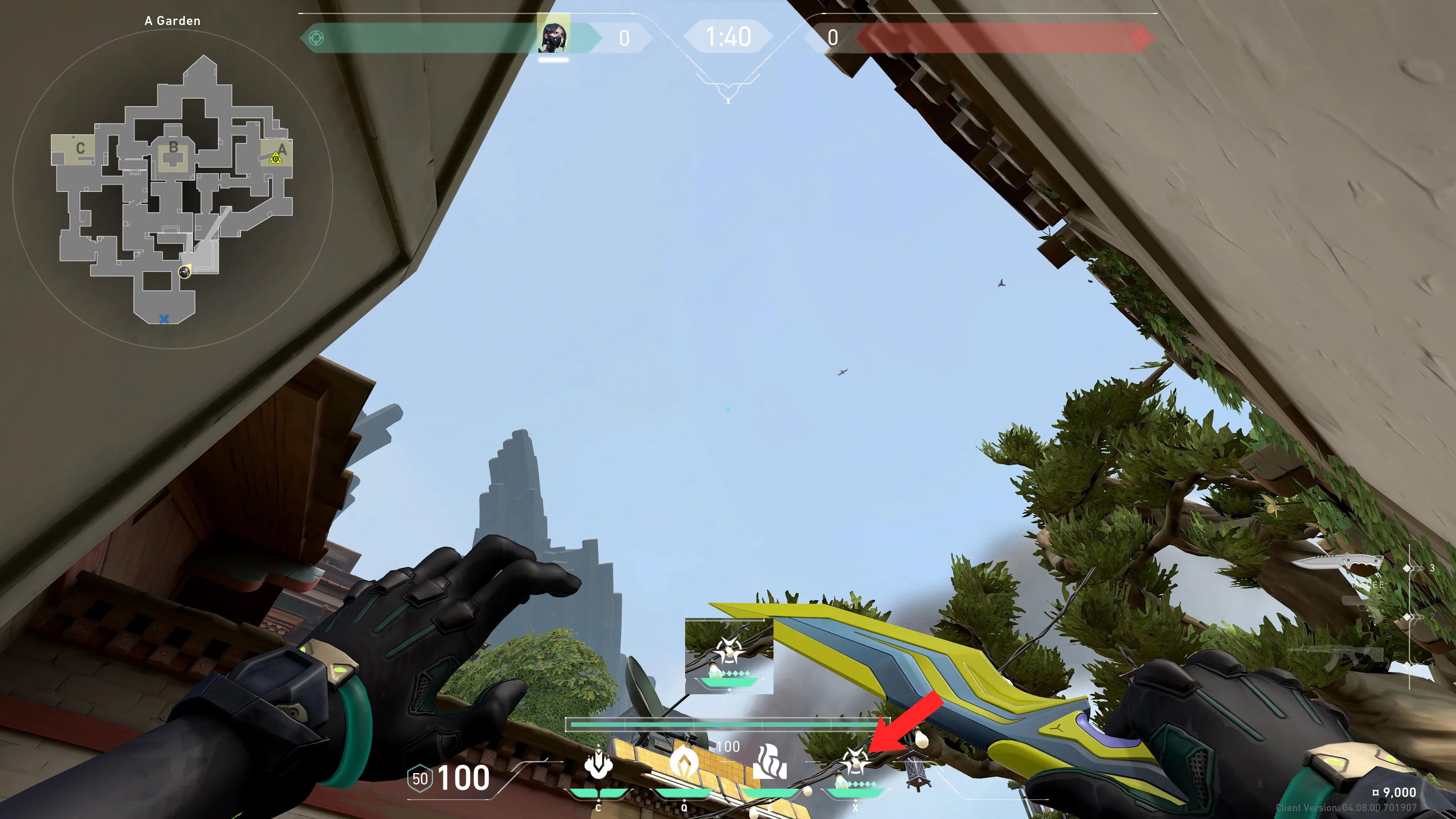 Viper Snake Bite on Haven Attack Site A — step 2 of 3: Aim — line up the shot