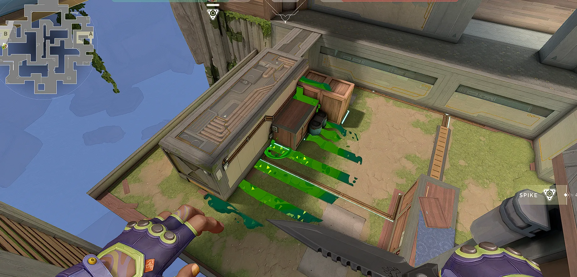 Gekko Mosh Pit on Abyss Attack Site B — step 5 of 7: Aim — line up the shot