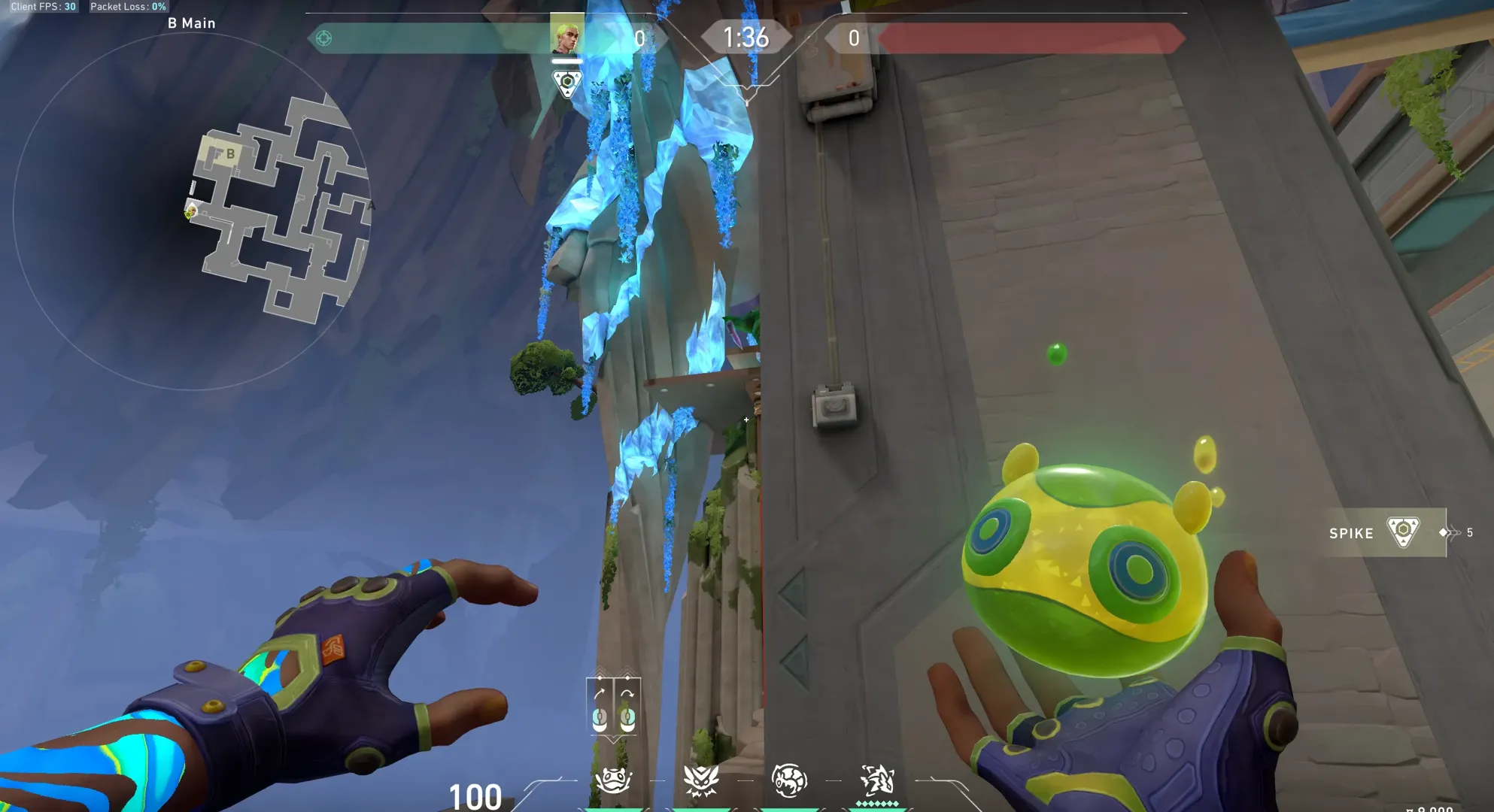 Gekko Mosh Pit on Abyss Attack Site B — step 3 of 4: Aim — line up the shot