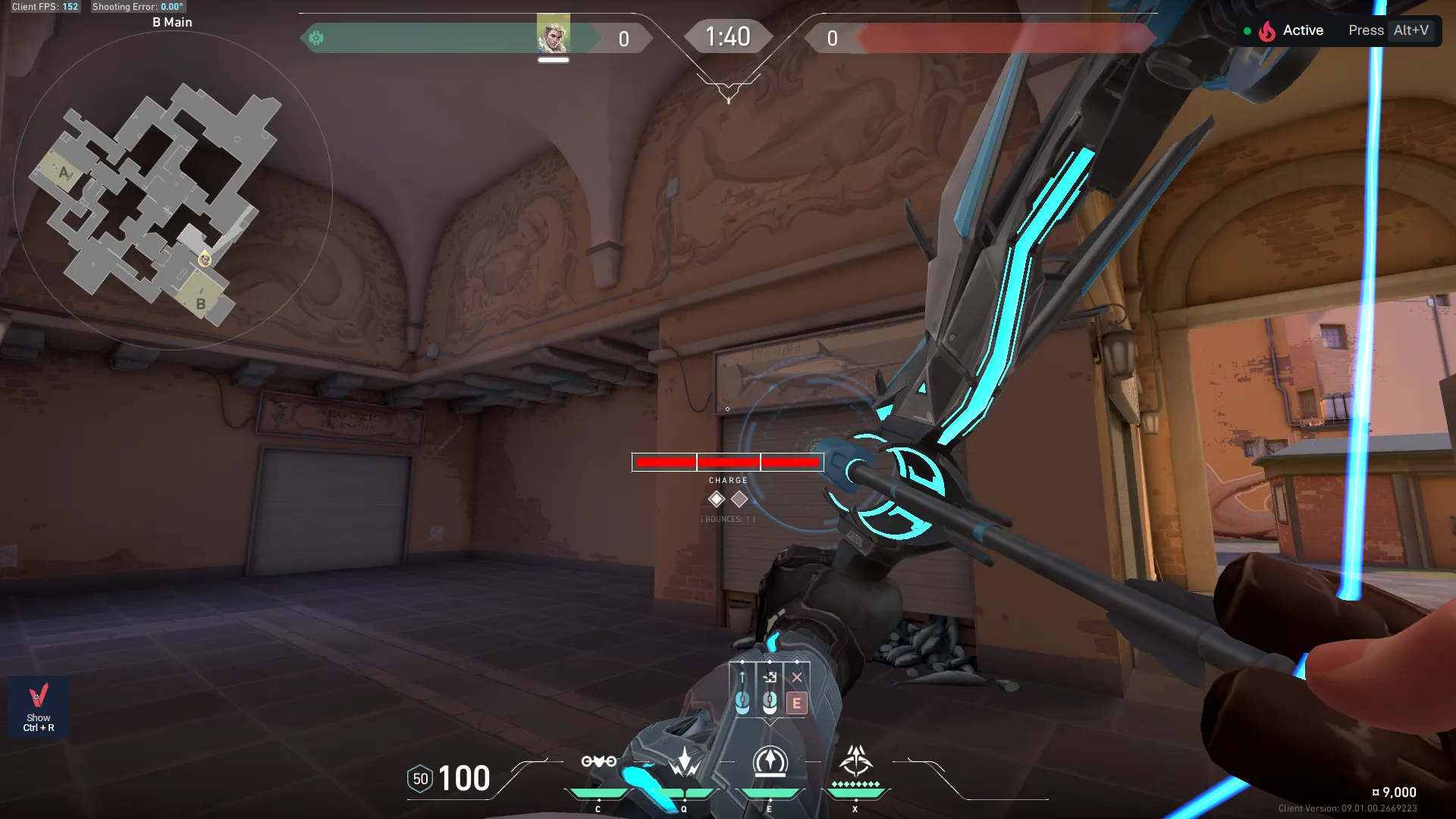 Sova Recon Bolt on Ascent Attack Mid — step 3 of 4: Aim — line up the shot