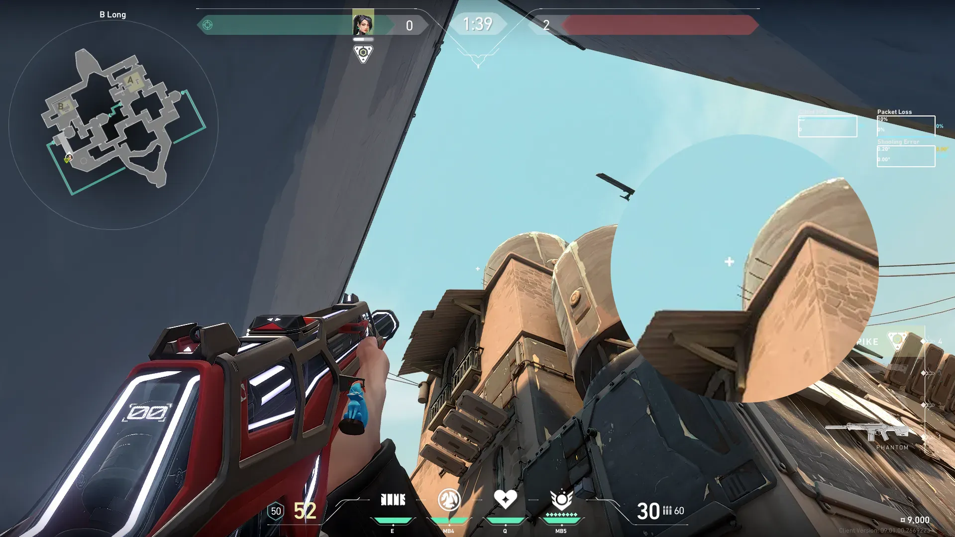 Sage Slow Orb on Bind Attack Site B — step 2 of 3: Aim — line up the shot