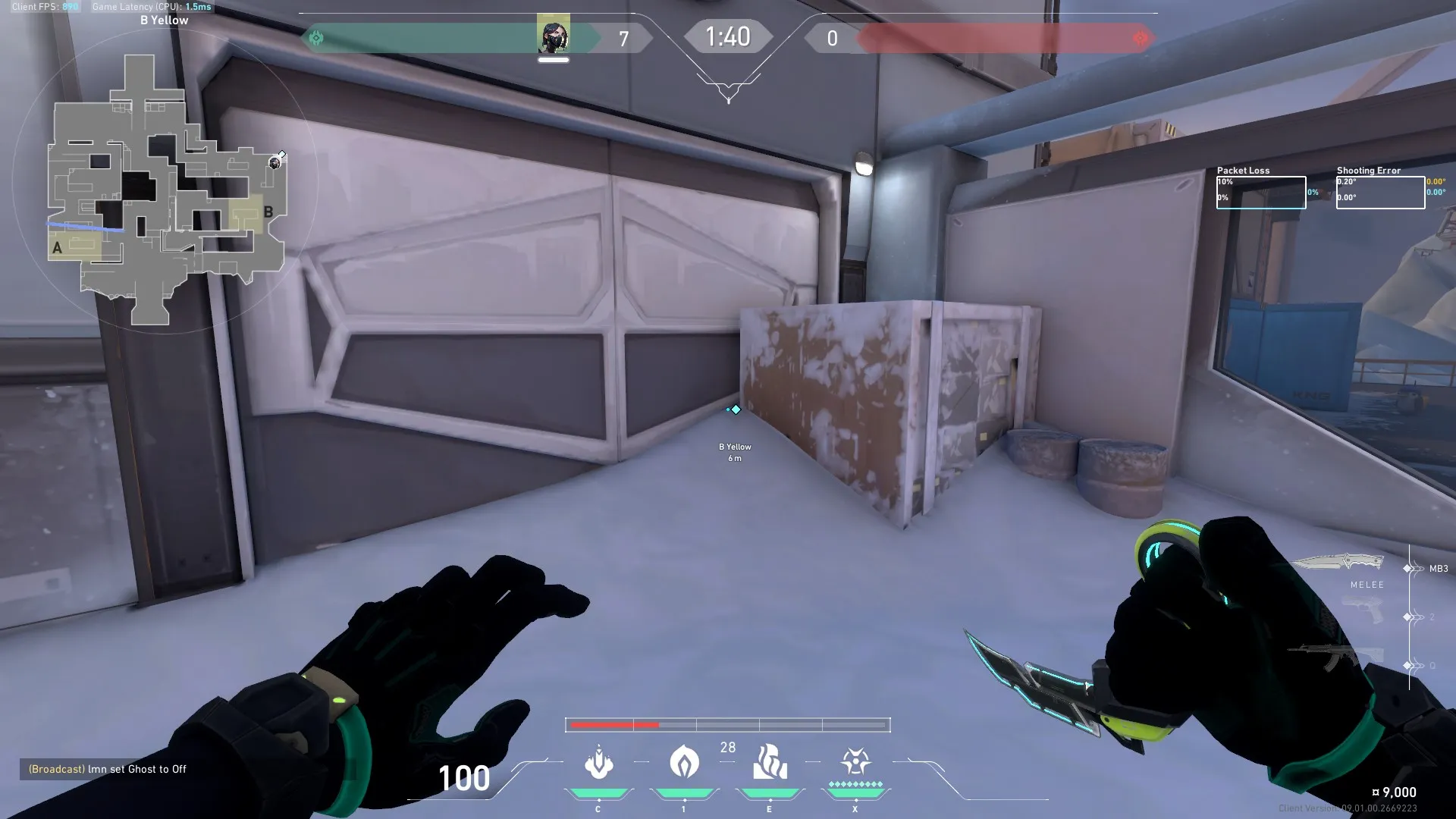 Viper Poison Cloud on Icebox Defense Site A — step 5 of 9: Aim — line up the shot