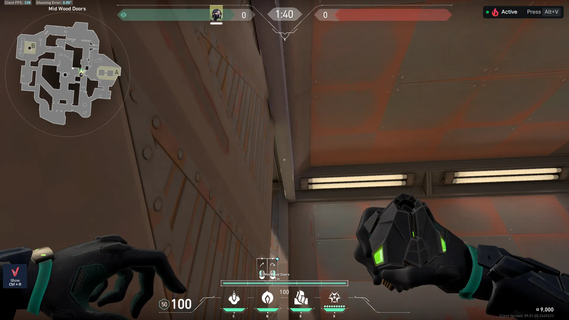 Viper Poison Cloud on Breeze Defense Mid — step 2 of 4: Aim — line up the shot