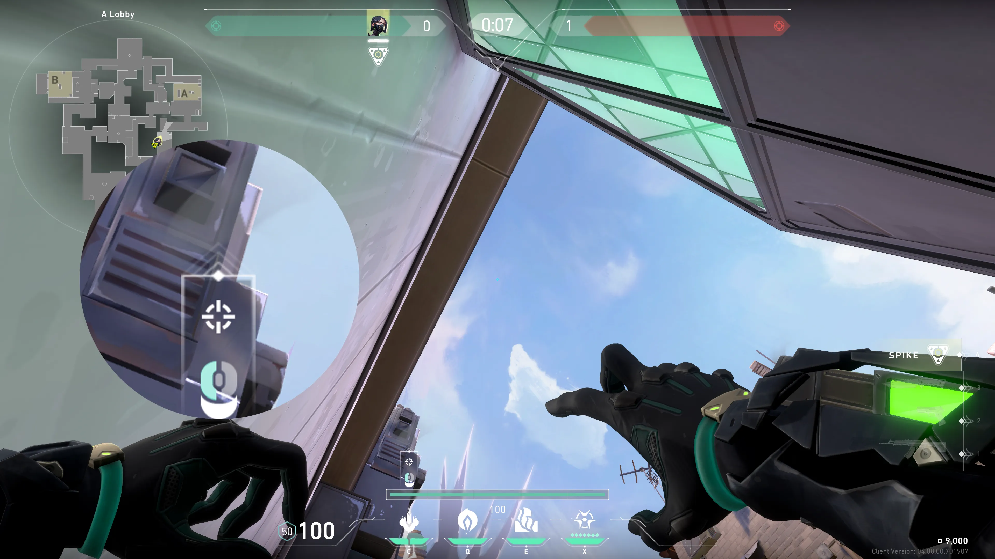 Viper Snake Bite on Ascent Attack Site A — step 2 of 3: Aim — line up the shot