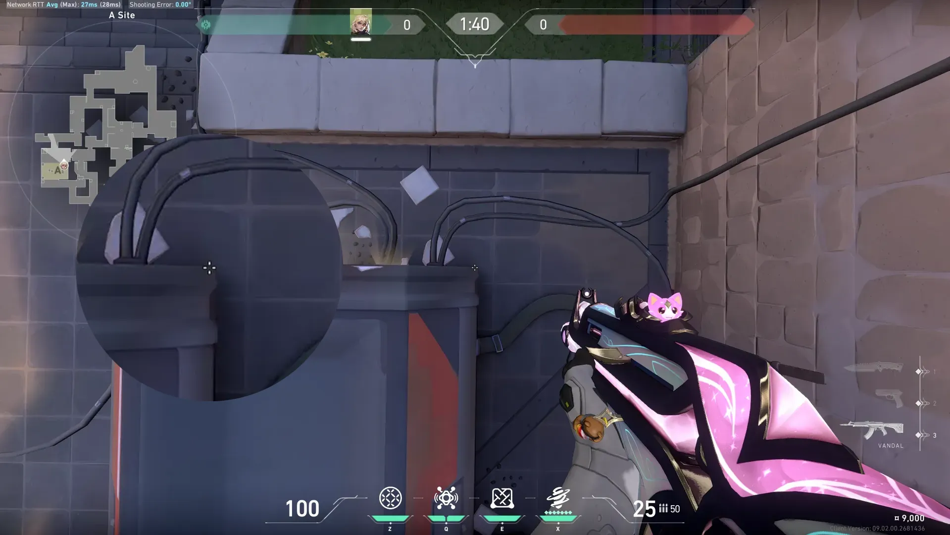 Barrier Mesh A-main + Ult Orb — Deadlock lineup on Ascent