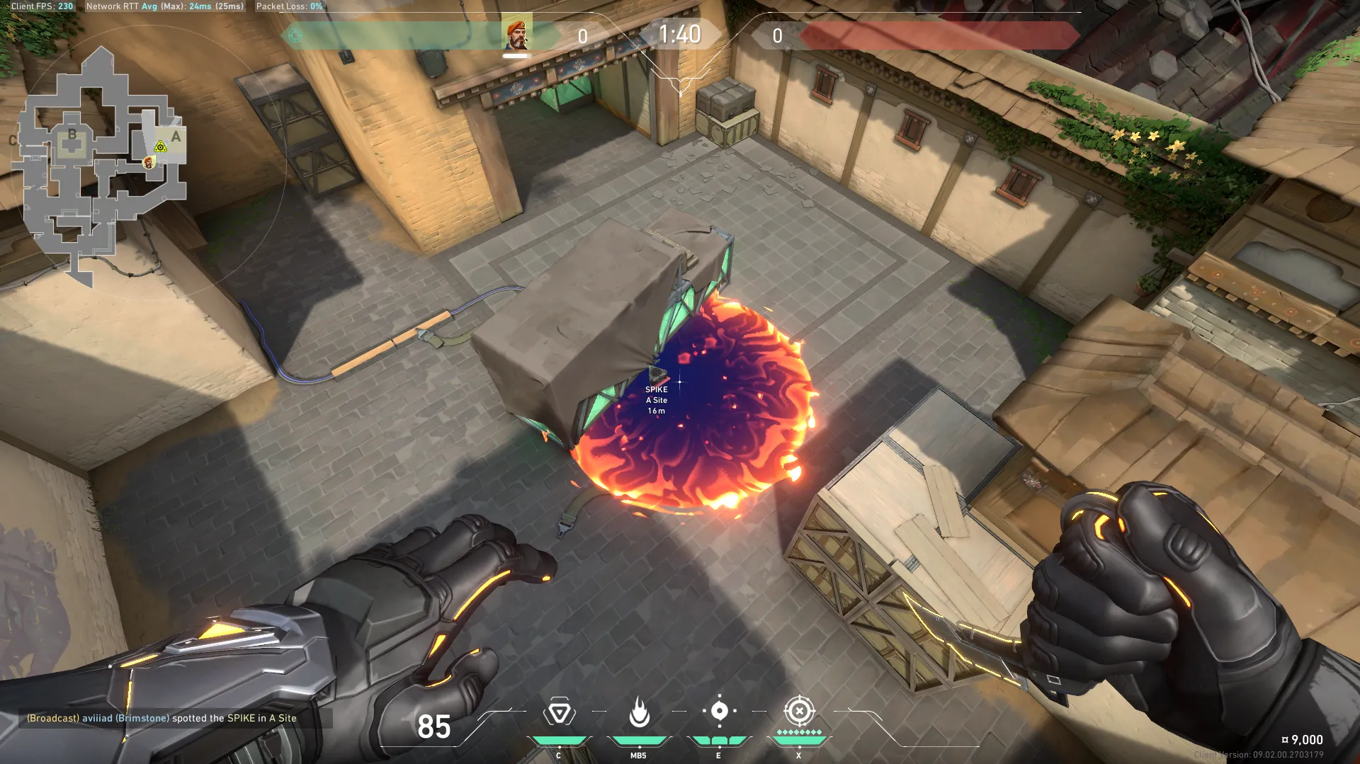 Brimstone Incendiary on Haven Attack Site A — step 3 of 3: Result